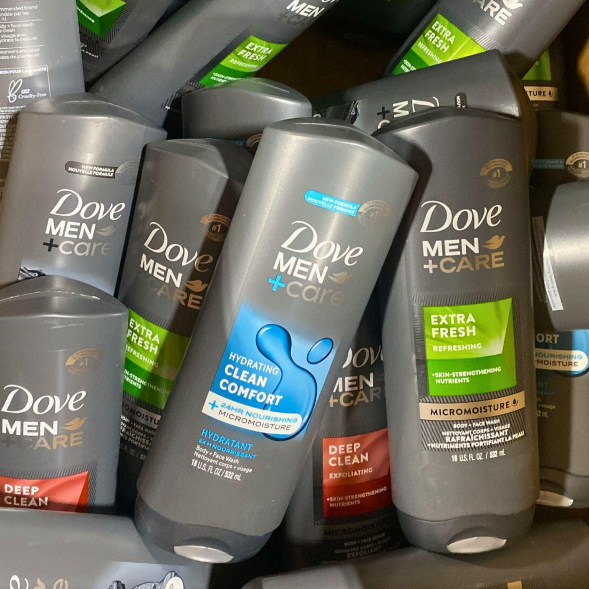 Dove Men+Care Micromoisture Body & Face Scrub Exfoliator - 18oz (Pack of 50) - Deep Cleansing for Men's Skin Care Routine - Gym, Post-Workout & Daily Shower Use