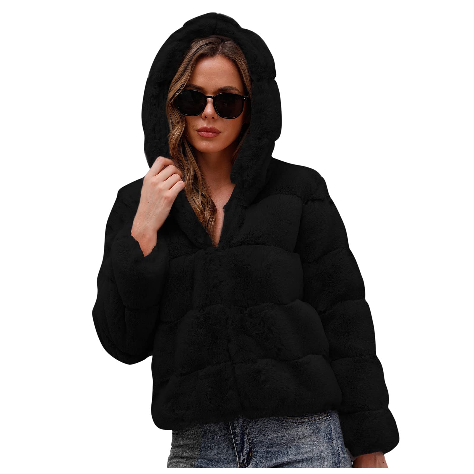 Women's Black Leather Moto Jacket - Winter Warm Biker Style Sweater Jacket with Track Details | Perfect for Motorcycle Riding, Casual Outfits & Cold Weather Fashion