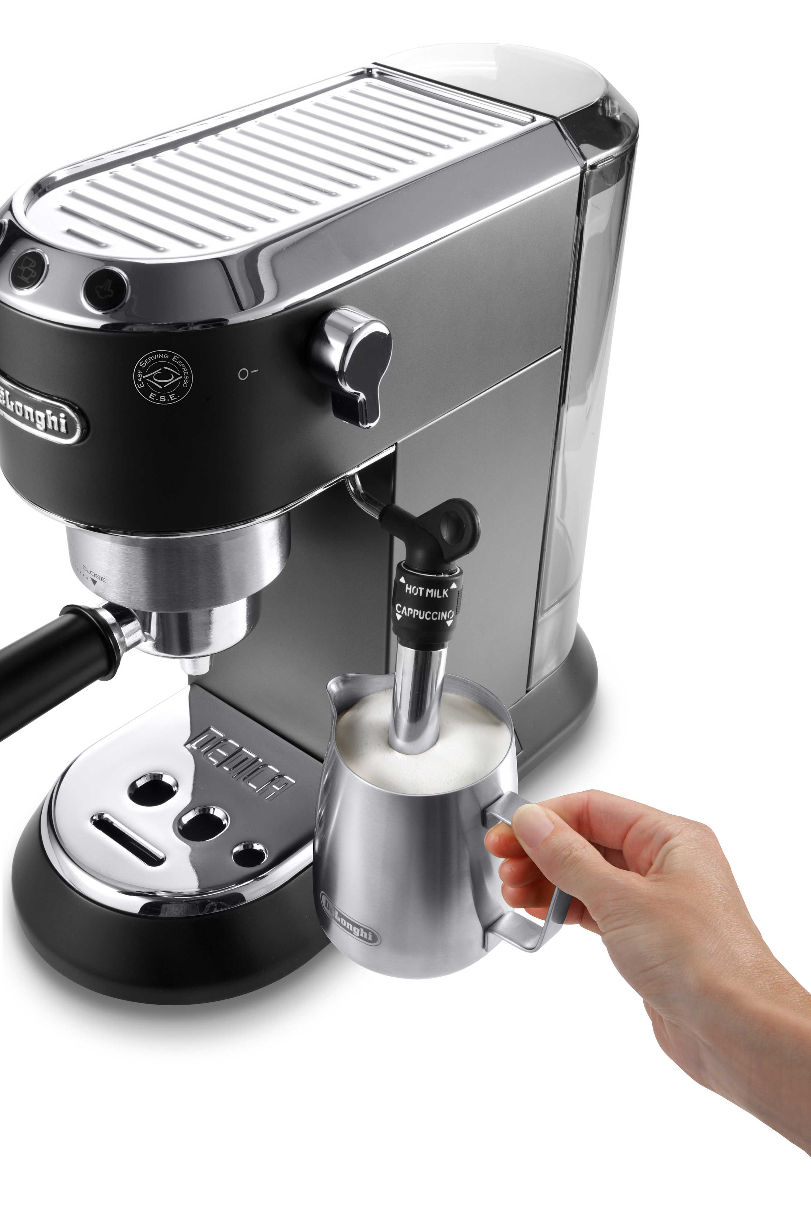 Delonghi EC685 Dedica Style Semi-Automatic Espresso Machine for Home & Office - Perfect for Latte, Cappuccino & Americano Coffee Lovers