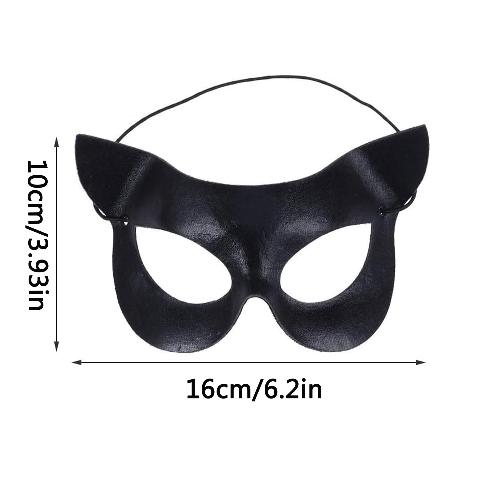 BinaryABC Halloween Costumes Mask - Elegant Cat Eye Half Face Mask for Masquerade Parties, Cosplay & Halloween Celebrations | Perfect for Costume Balls, Themed Events & Spooky Night Outfits