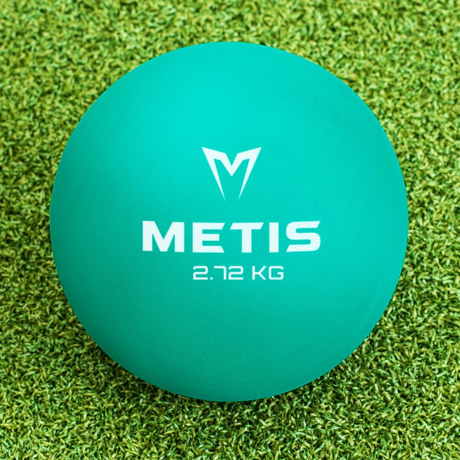METIS Indoor/Outdoor Rubber Shot Put - 5 Weight Options for Track & Field Training | Perfect for School Athletics, Gym Workouts & Sports Competitions