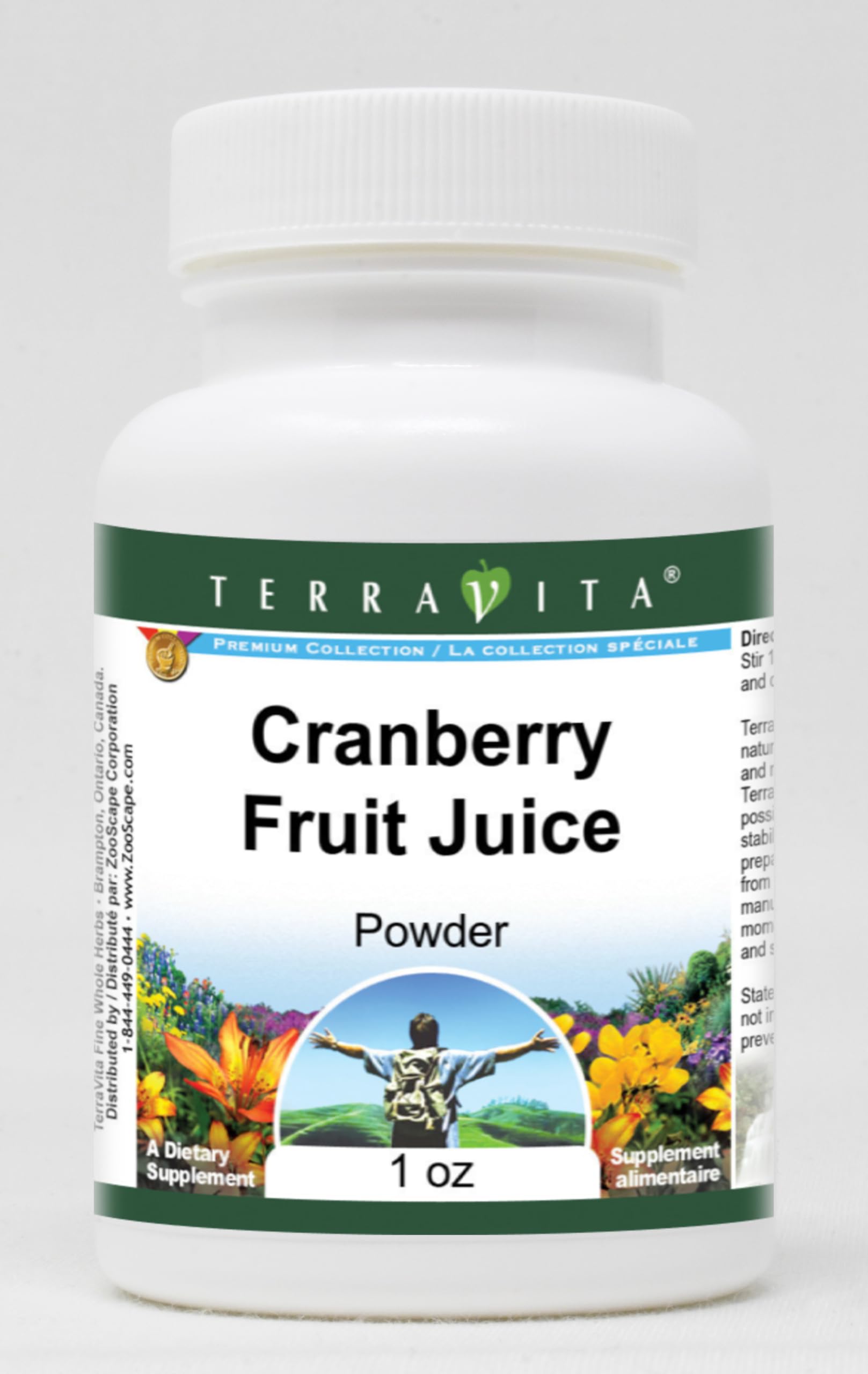 Organic Cranberry Fruit Juice Powder 1 oz (28g) - 100% Pure, No Additives, Non-GMO - Supports Urinary Tract Health - Perfect for Smoothies, Baking & Wellness Drinks