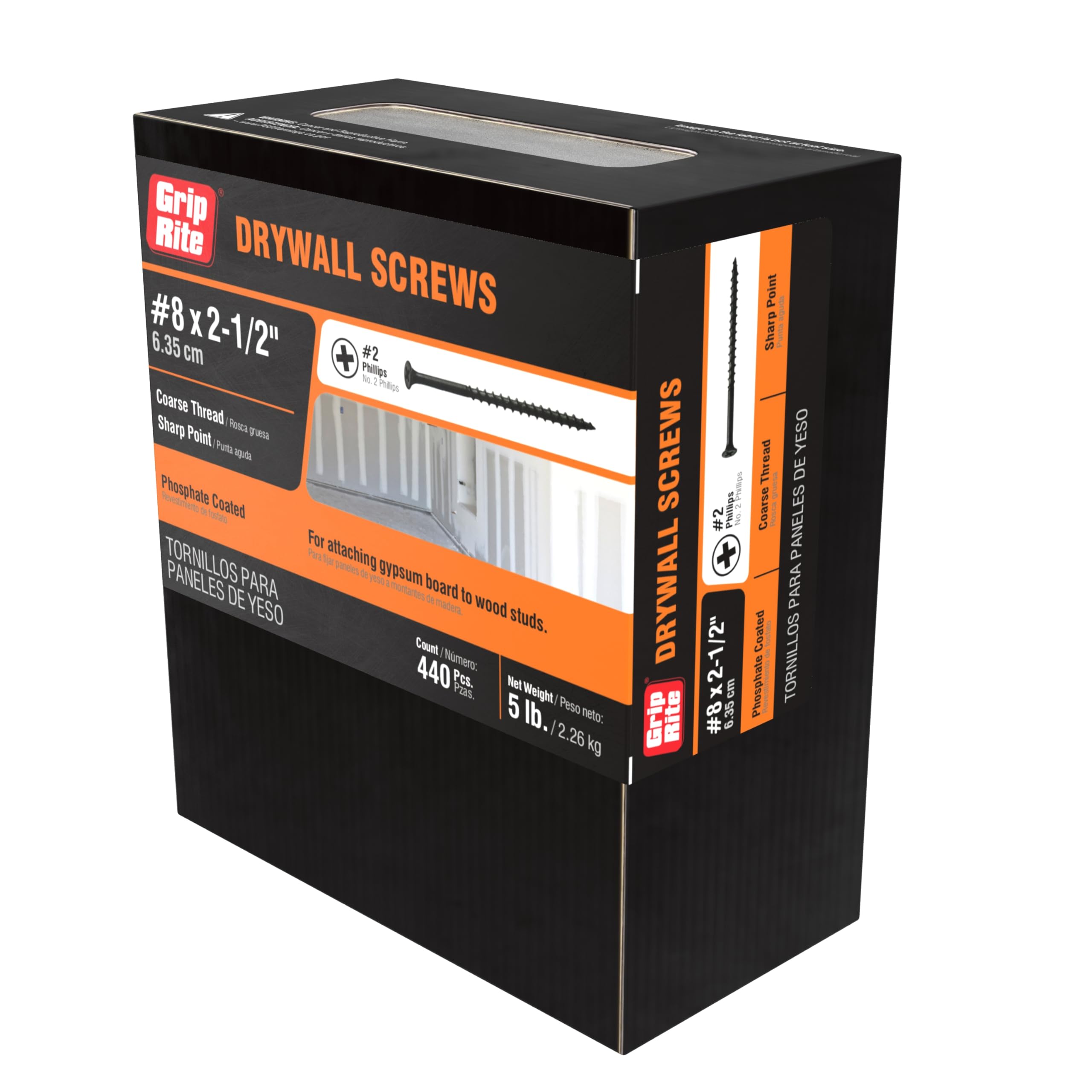 Grip-Rite 212CDWS5 #8 X 2-1/2