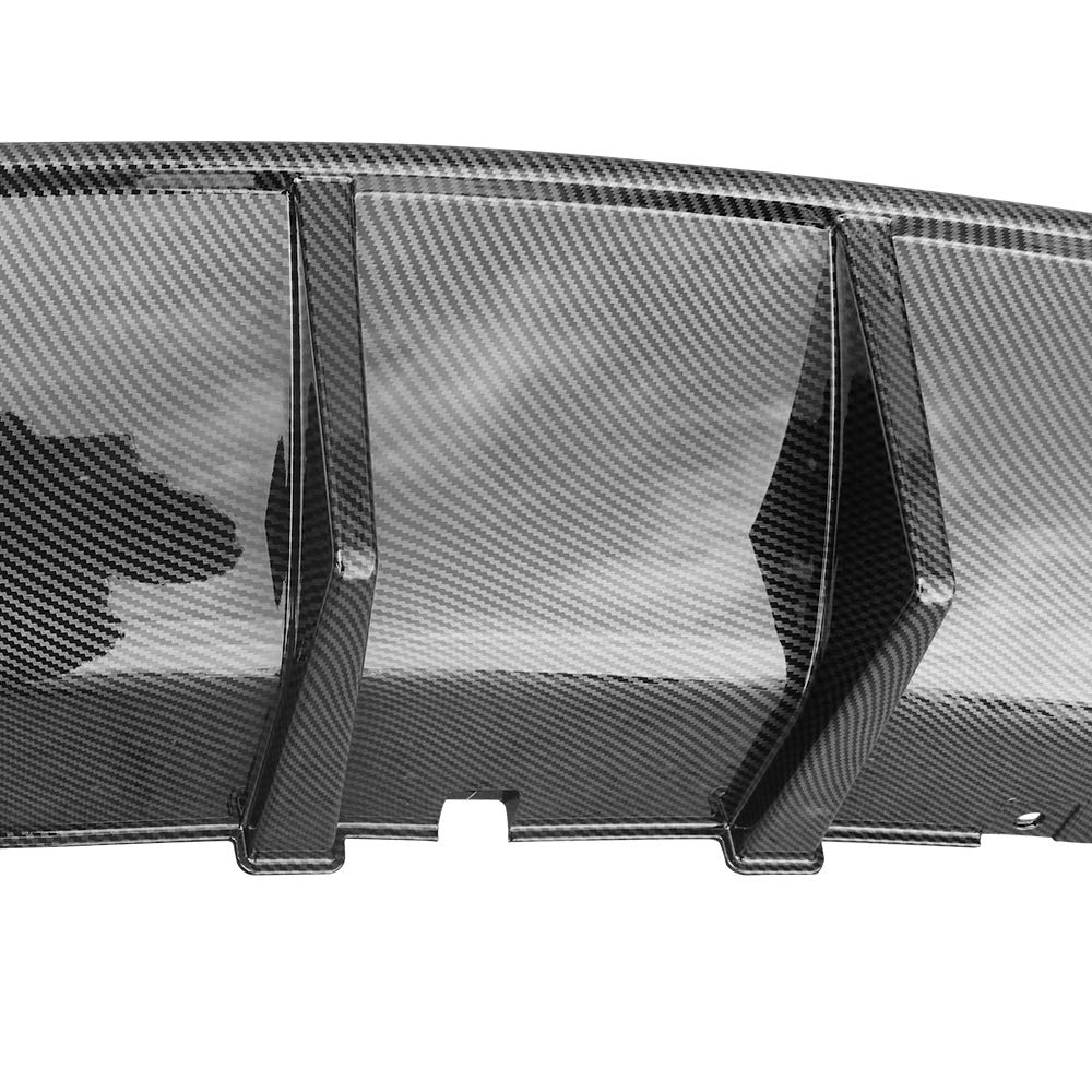FREEMOTOR802 Rear Bumper Diffuser for 2015-2023 Dodge Charger SRT | V3 Style Carbon Fiber Print PP Spoiler | Perfect for Car Upgrades & Performance Enhancement