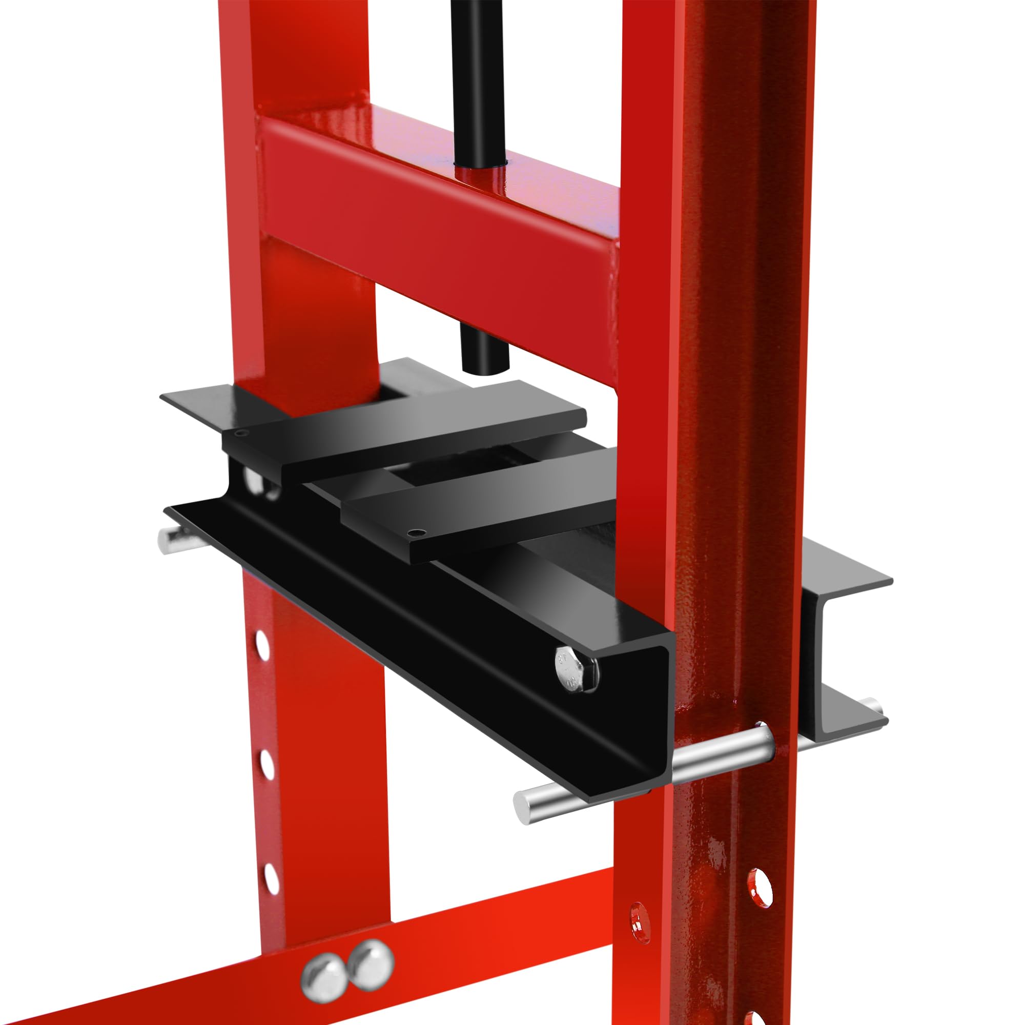 6 Ton Hydraulic Shop Press - Heavy Duty H-Frame Garage Floor Press with Pressure Gauge, Adjustable Work Table & Press Plates - Ideal for Bearing Removal, Gear Repair, Metalworking & Automotive Maintenance