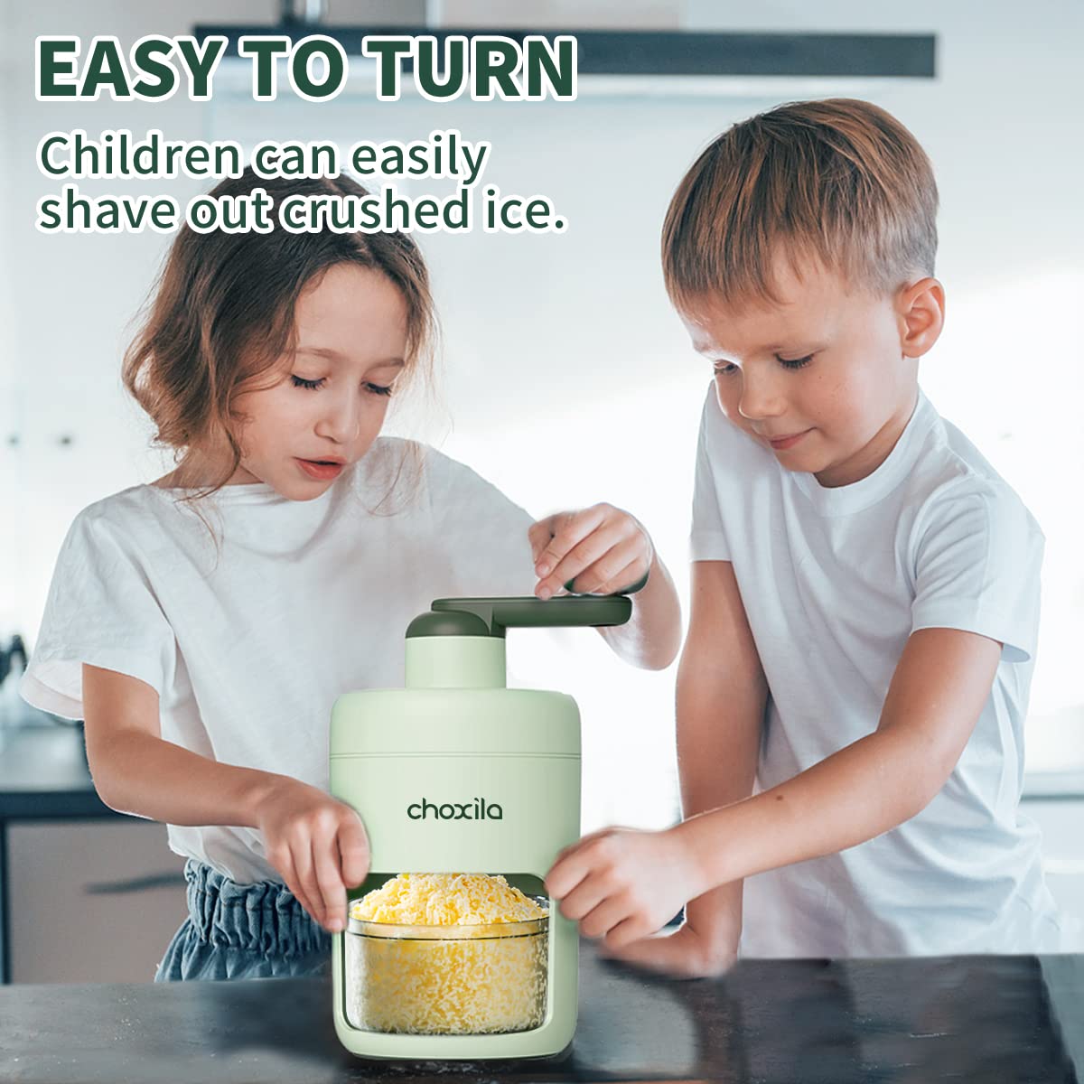 Commercial Shaved Ice Machine - Electric Snow Cone Maker & Ice Crusher for Home Use with Free Ice Cube Trays - Perfect for Parties, Events & Summer Treats