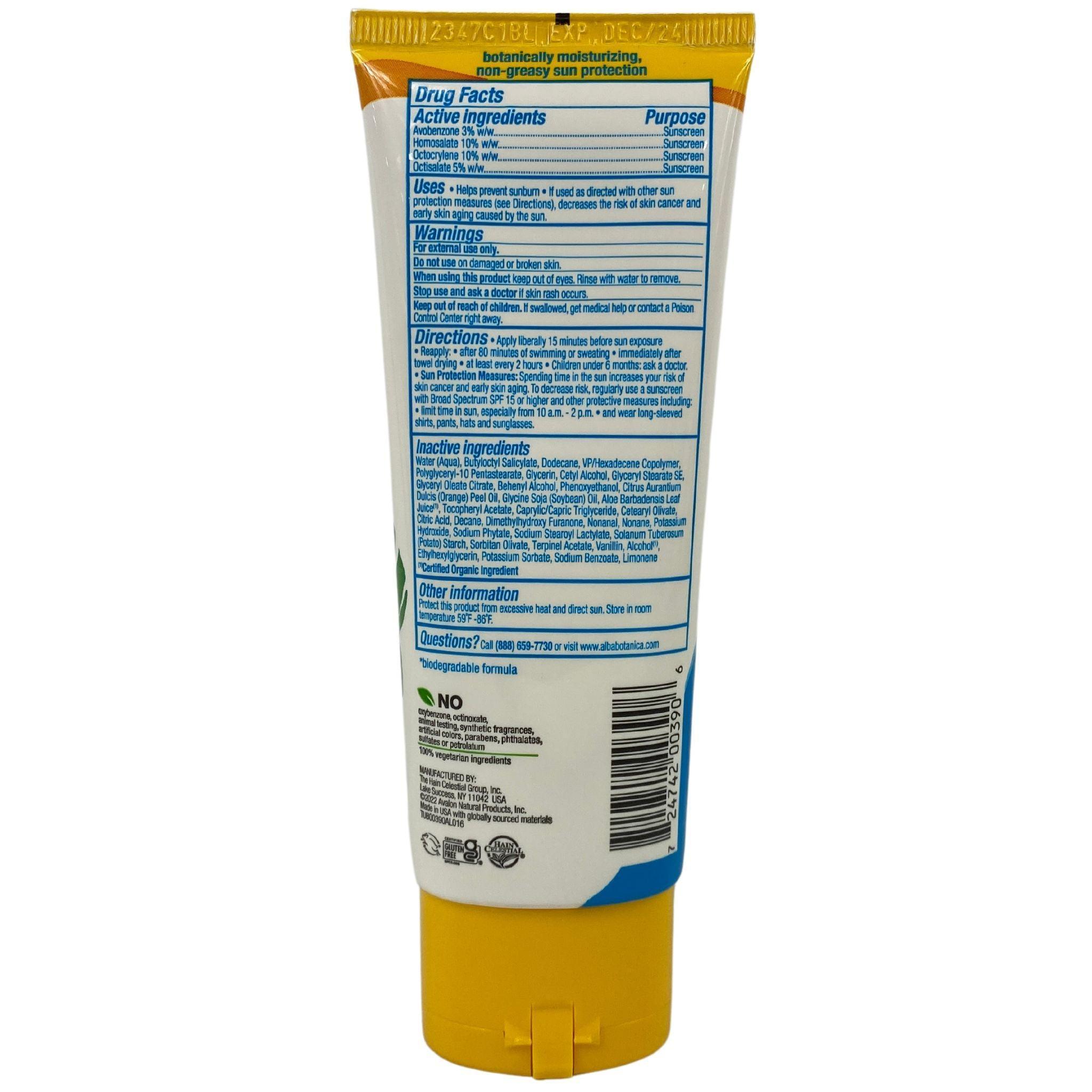 Alba Botanica Sport Broad Spectrum SPF 50 Sunscreen Lotion - Island Vibe Scent - 3 oz (48 Pack) - Water-Resistant, UVA/UVB Protection for Outdoor Activities, Beach, Swimming & Sports