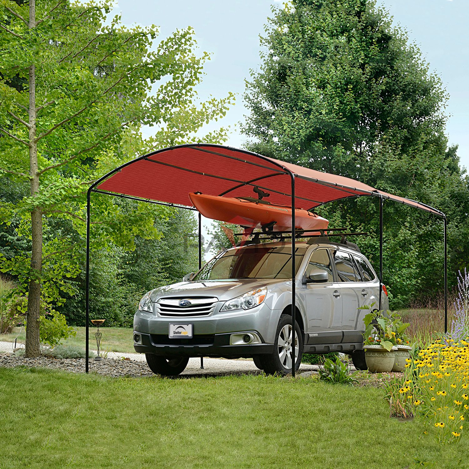 22'x32' UV Block Sun Shade Cloth with Grommets - Rectangle Shade Sail Canopy for Patio, Pergola & Backyard Deck - Red Outdoor Sun Protection Fabric for Gardening, Poolside & BBQ Parties