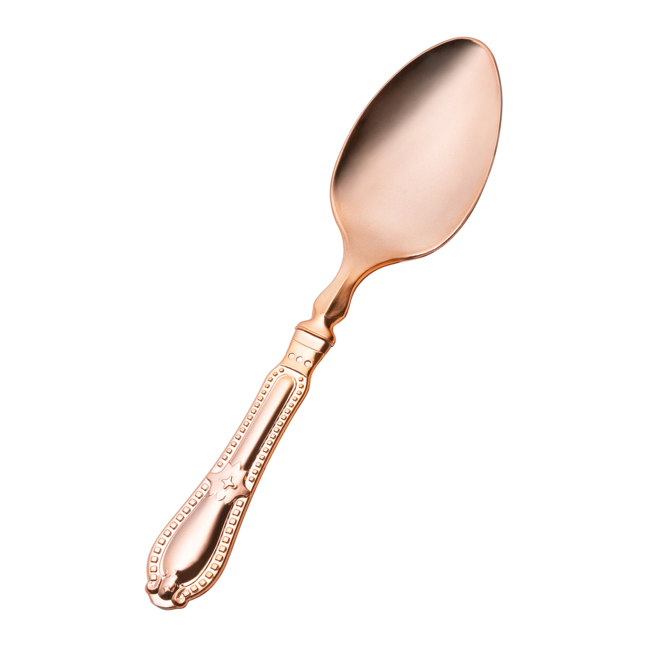 Disposable Shiny Metallic Rose Gold Flatware Set - Elegant Baroque Style Plastic Cutlery for Parties, Weddings & Special Events