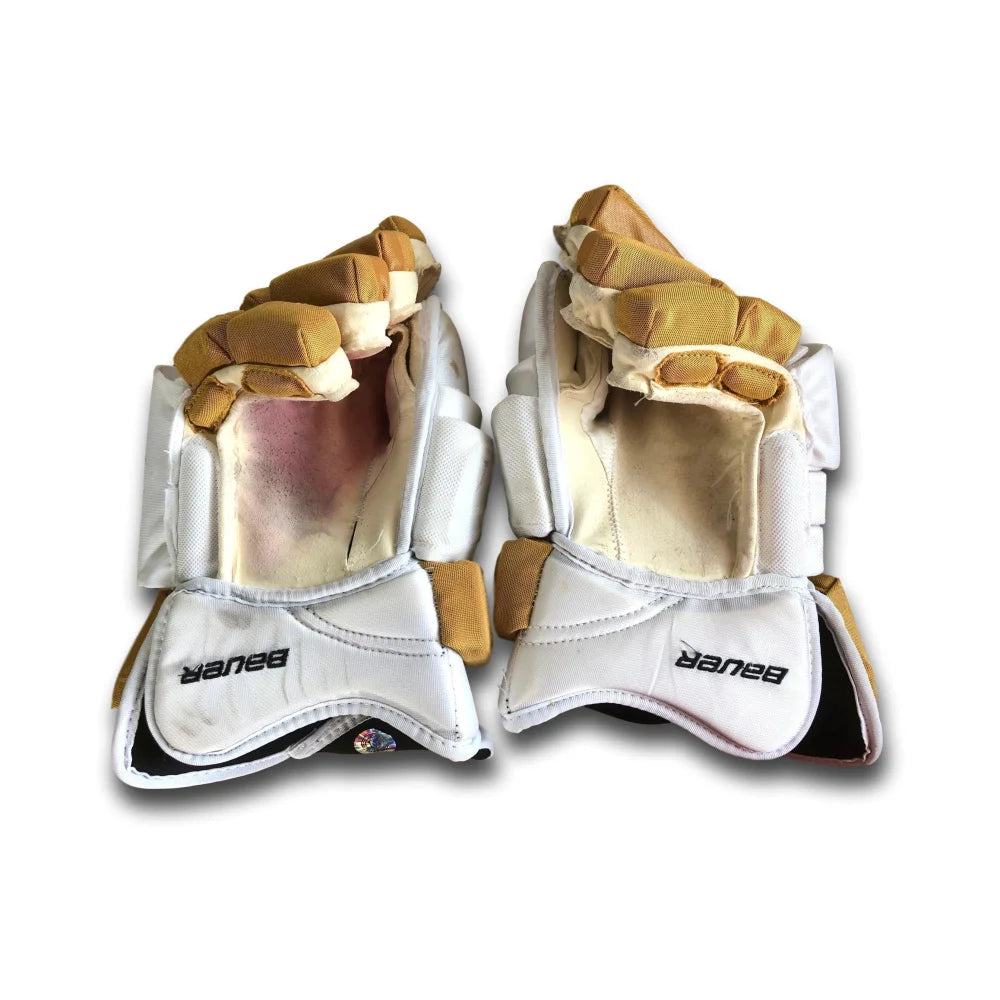 James Neal Autographed & Game Used 2017 Vegas Golden Knights Gloves - 1st VGK Season Collectible Hockey Memorabilia - Perfect for NHL Fans, Sports Collectors & Home Display