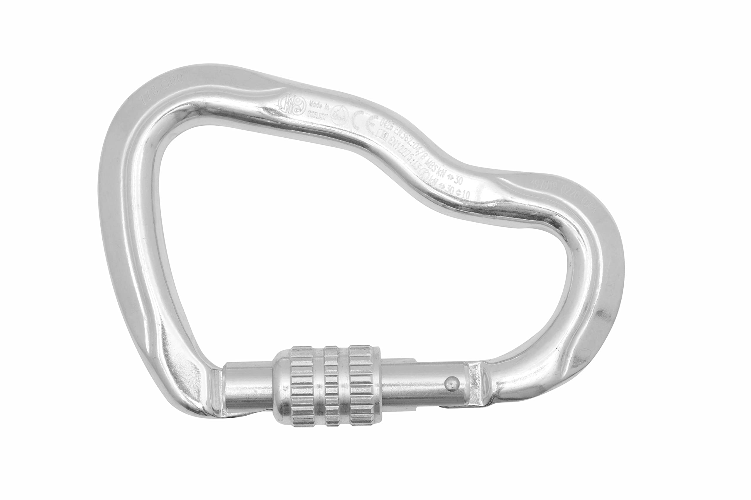 KONG Ferrata Express Sleeve Aluminum Carabiner - Lightweight Climbing Gear for Rock Climbing, Hiking & Outdoor Adventures