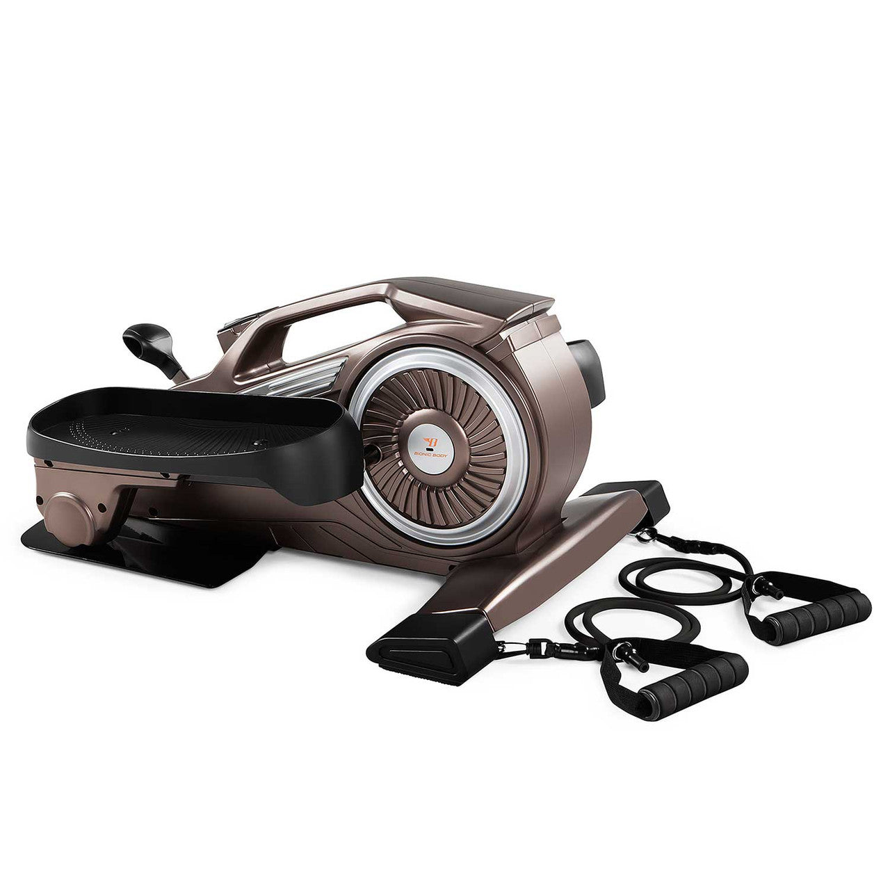 Bionic Body Compact Elliptical Trainer with Resistance Bands - Portable Home Gym Equipment for Full Body Workout | Perfect for Small Spaces, Office & Apartment Fitness