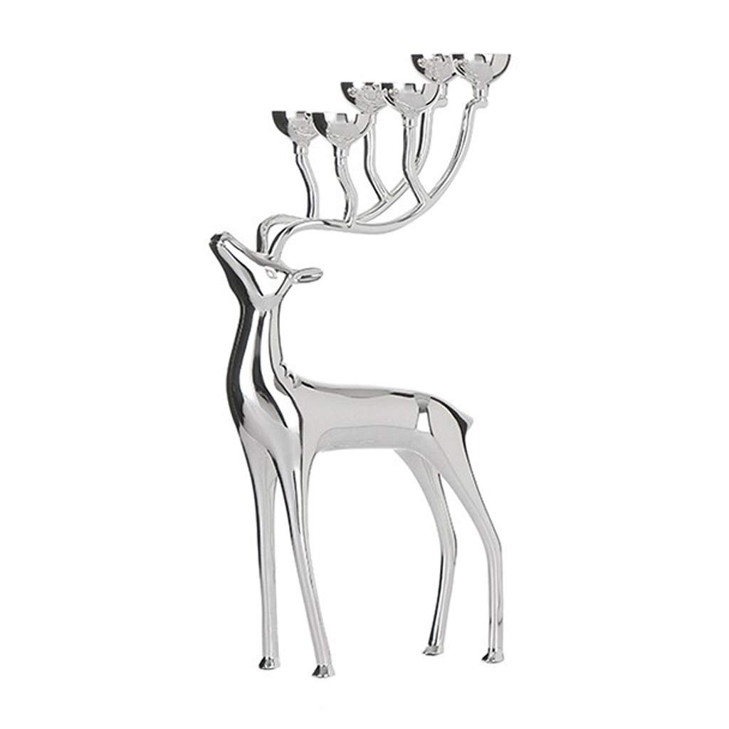 Silver Columnar Candle Holders for LED & Pillar Candles - Perfect for Weddings, Parties, Home Decor, Spas, Aromatherapy & Garden Gifts | Elegant Candle Stands for Romantic Dinners & Relaxing Baths