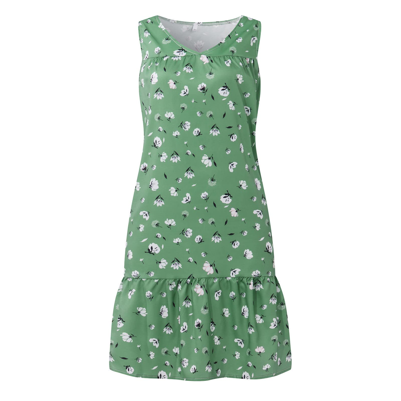 Doublelift Women's Summer Dresses - Casual Sleeveless Flowy Printed Sundress for Beach, Vacation & Outdoor Activities | Lightweight Loose Fit Maxi Dress