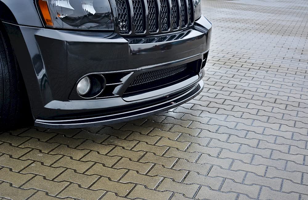Maxton Design Front Bumper Lip Spoiler for 2005-2010 Jeep Grand Cherokee WK SRT8 | Durable ABS Plastic | Aggressive Styling | Easy Installation | Perfect for Off-Road & Street Performance