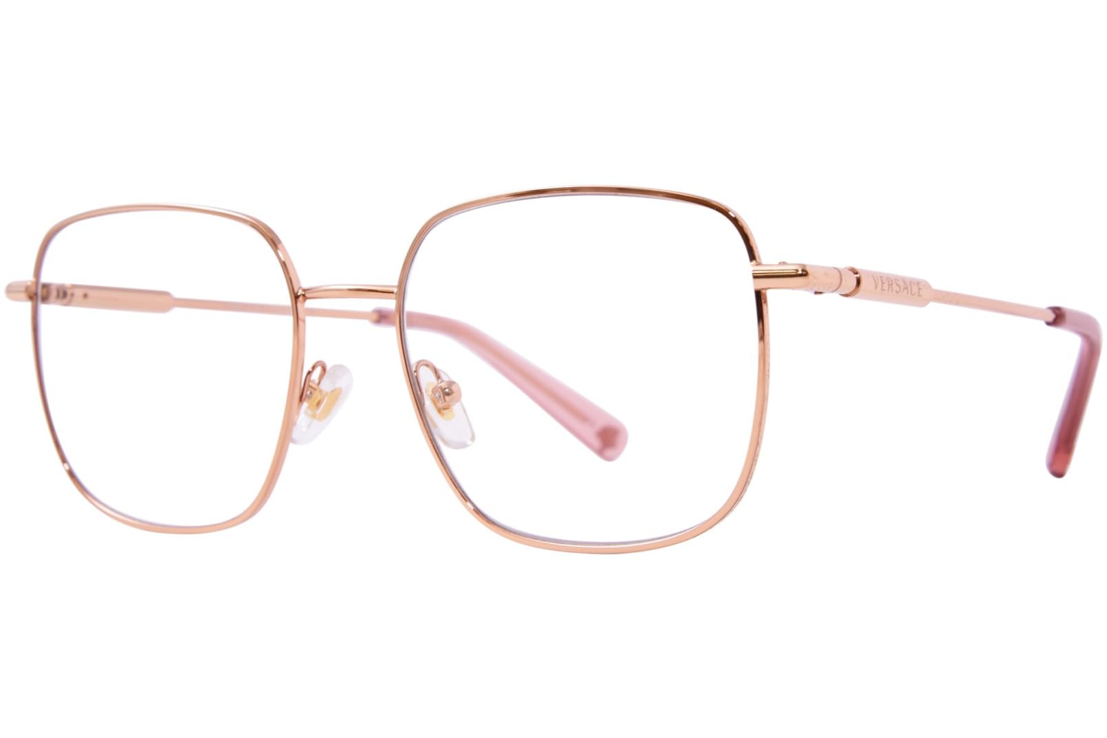 Versace VE 1281 1412 Rose Gold Eyeglasses - 54/18/145 Frame Size | Luxury Designer Glasses for Women & Men | Perfect for Office, Reading & Fashion Accessories