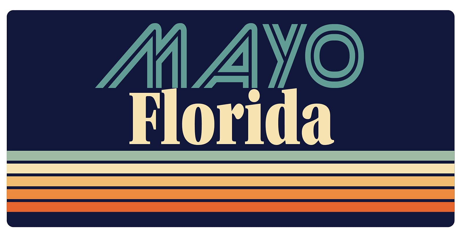 Vintage Florida Mayo Fridge Magnets - Set of 5 Retro 2.5-Inch Decorative Refrigerator Magnets for Kitchen, Office & Travel Souvenirs - Perfect for Collectors & Gift Giving