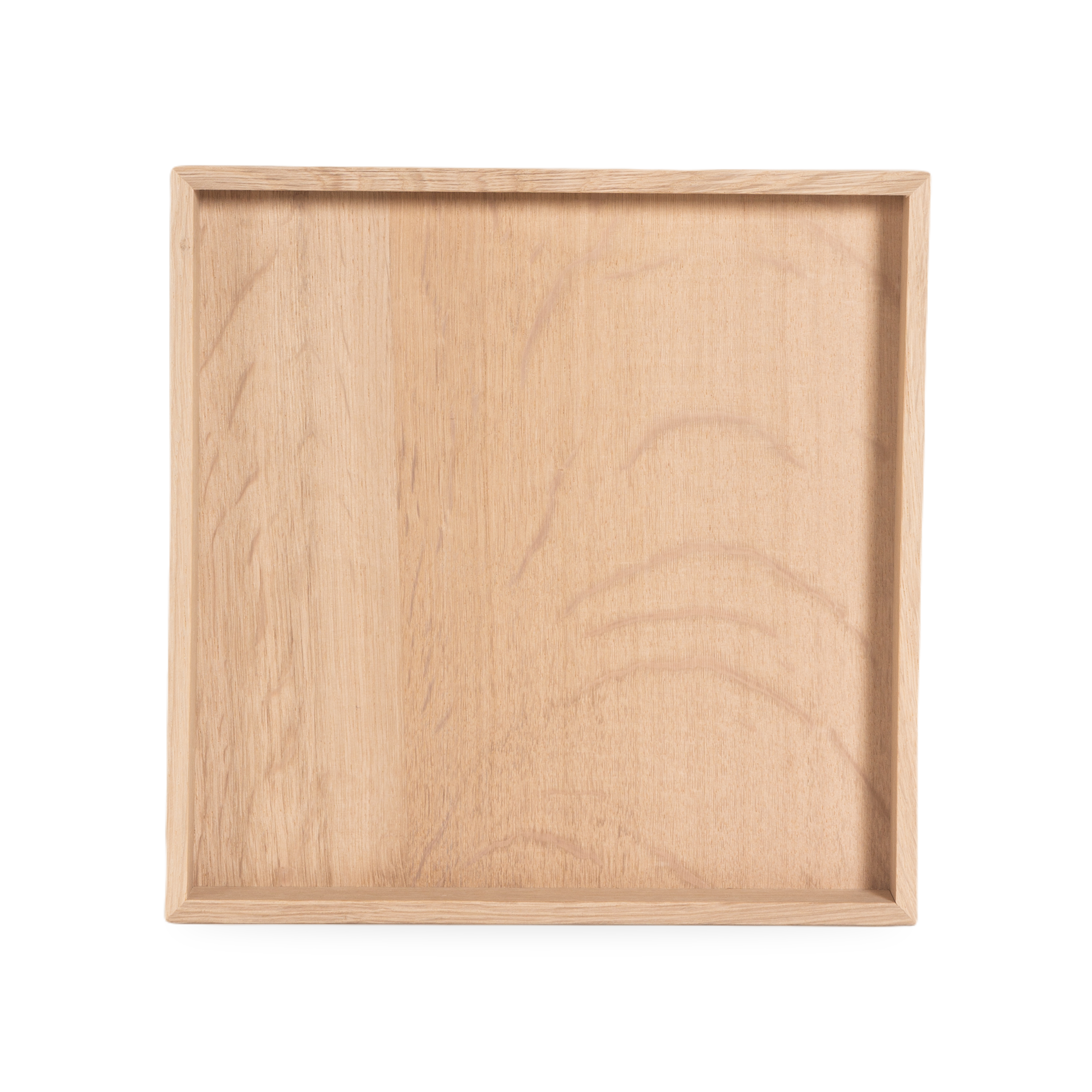 Handcrafted Solid Oak Wood Serving Tray with Handles - Perfect for Breakfast in Bed, Coffee Table Decor, and Entertaining Guests