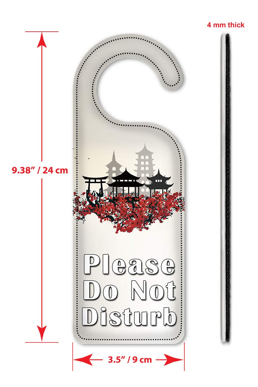 Artistic 'Do Not Disturb' Door Hanger Sign - Decorative Plates for Bedroom, Office & Hotel Privacy (China Import)