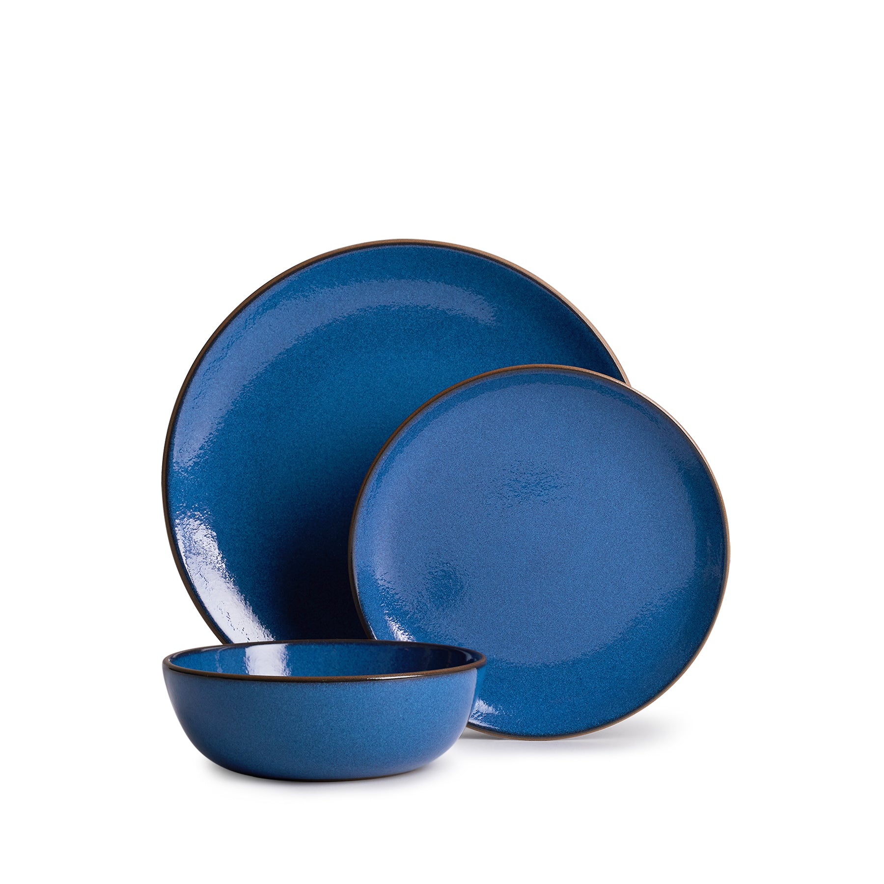 Premium Moonstone 3-Piece Dinnerware Set - Elegant Plates, Bowls & Mugs for Everyday Dining, Entertaining & Gifts - Microwave & Dishwasher Safe