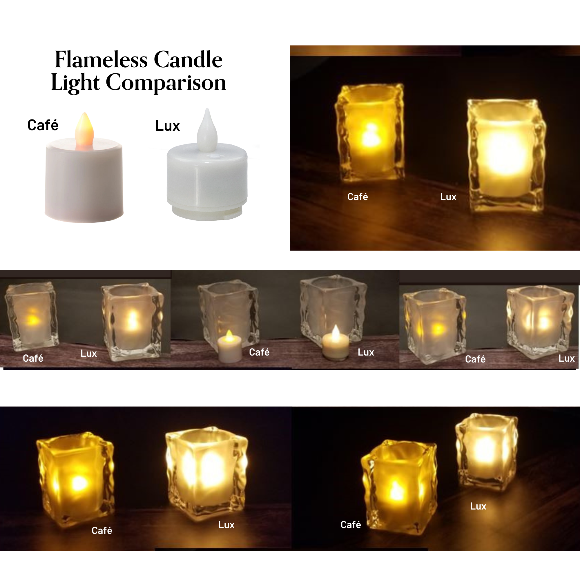 Flameless LED Candle Set - 12 Pack Battery Operated Flameless Candles for Home Decor, Wedding, Restaurant & Romantic Ambiance Lighting