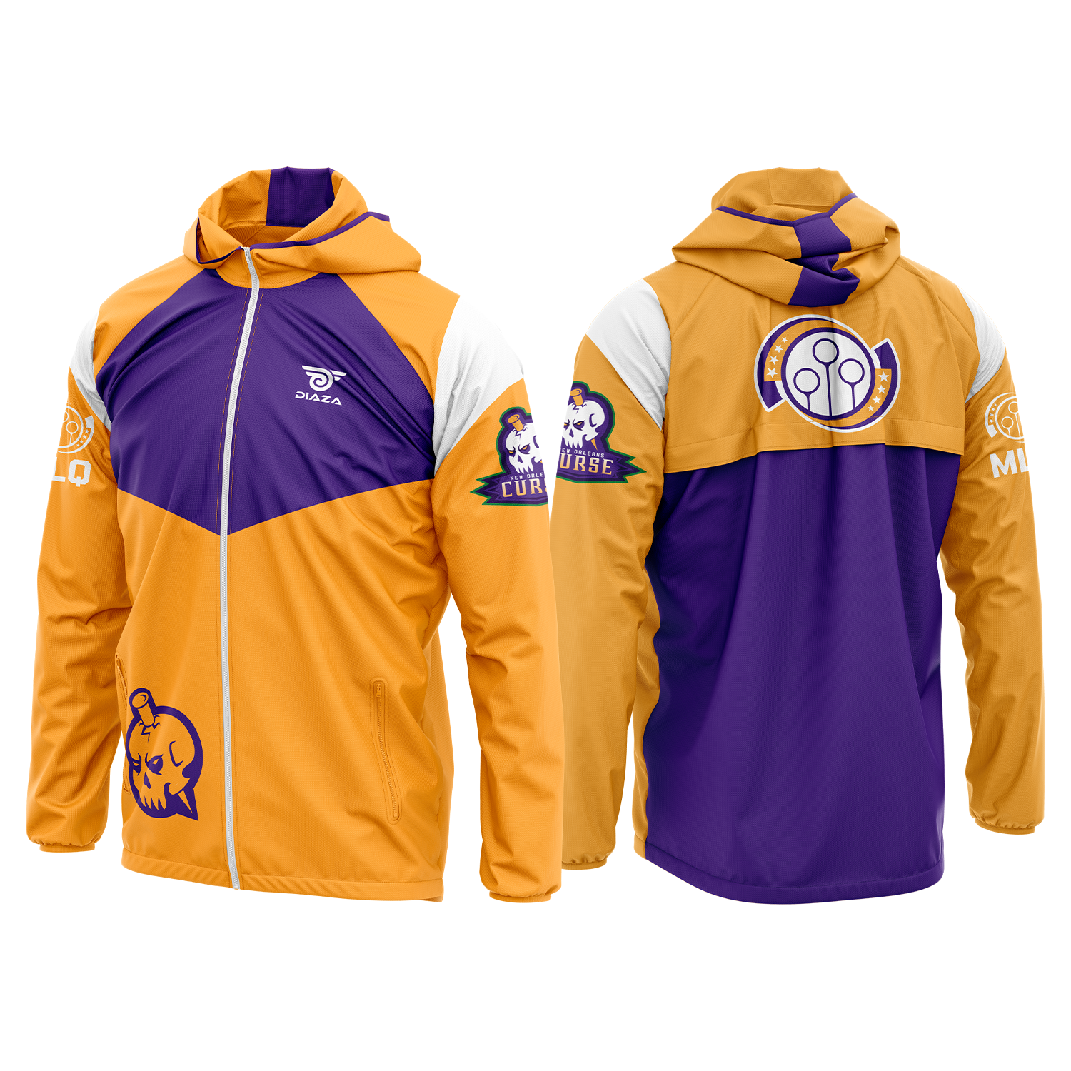 New Orleans Saints Windbreaker Jacket - Lightweight & Water-Resistant Running Jacket for Men & Women - Perfect for Outdoor Sports, Jogging, and Football Games