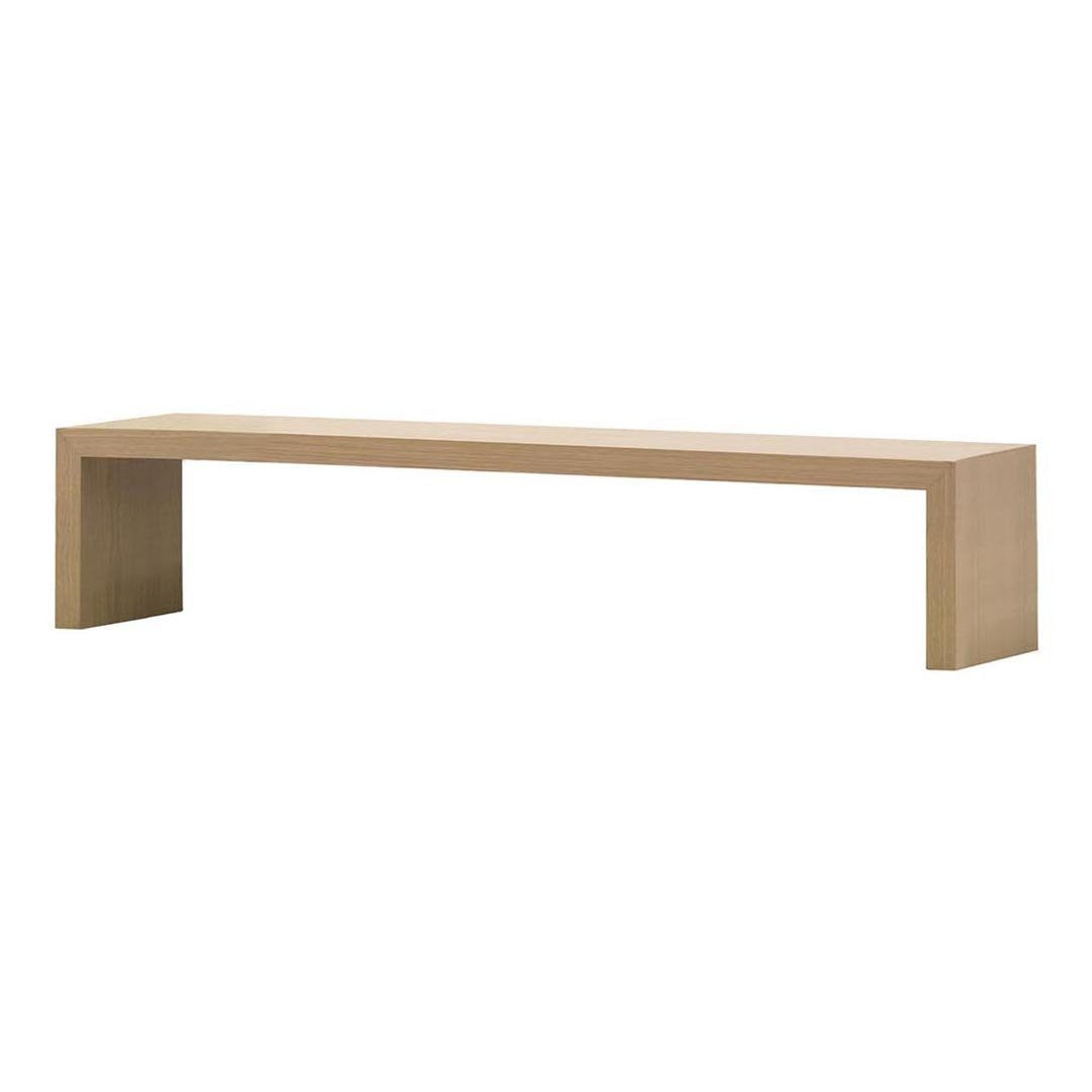 Andreu World Estudio Andreu Closed Bench - Modern Wooden Bench for Living Room, Dining Room, or Office Seating - Durable & Stylish Home Furniture