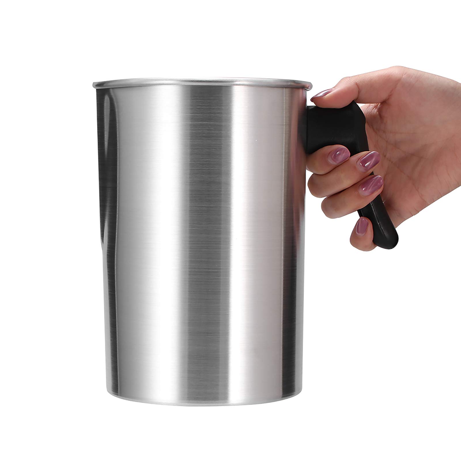 3L Wax Melting Pot for Candle Making - Stainless Steel Melting Cup with Handle, DIY Candle Pouring Pot for Home & Small Business Use - Perfect for Candle Stores, Craft Workshops and Gift Making