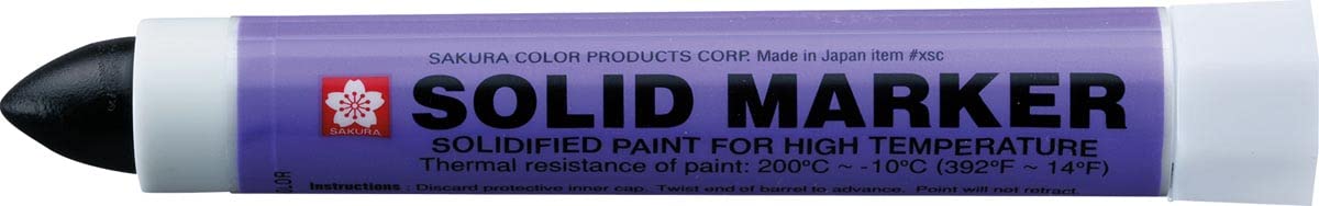 Sakura of America Solid Paint Markers - 6 Pack Vibrant Colors for DIY Crafts, Sign Making & Home Decor - Permanent Ink Paint Pens for Wood, Glass, Metal & Canvas
