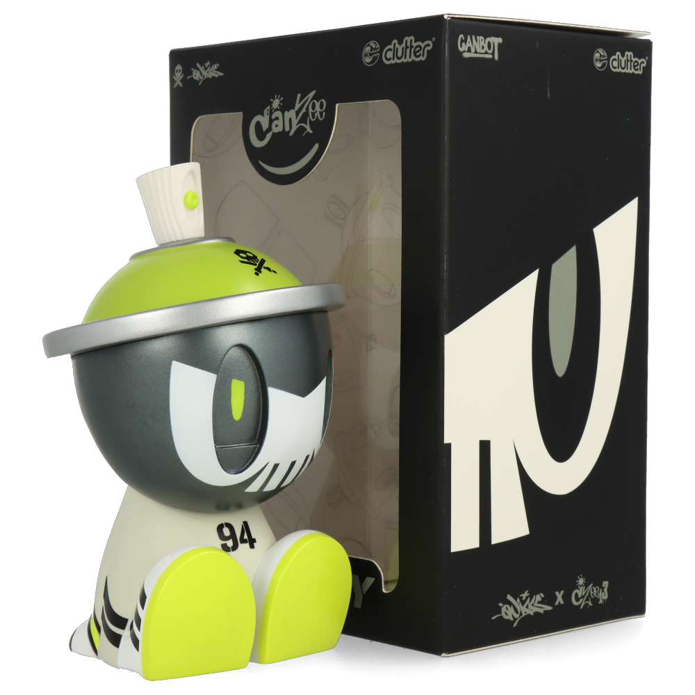 Clutter Canbot 94 Lil Qwiky Action Figure by Quiccs X Czee13 - Limited Edition Collectible for Display & Photography | Perfect for Anime Fans & Urban Art Enthusiasts