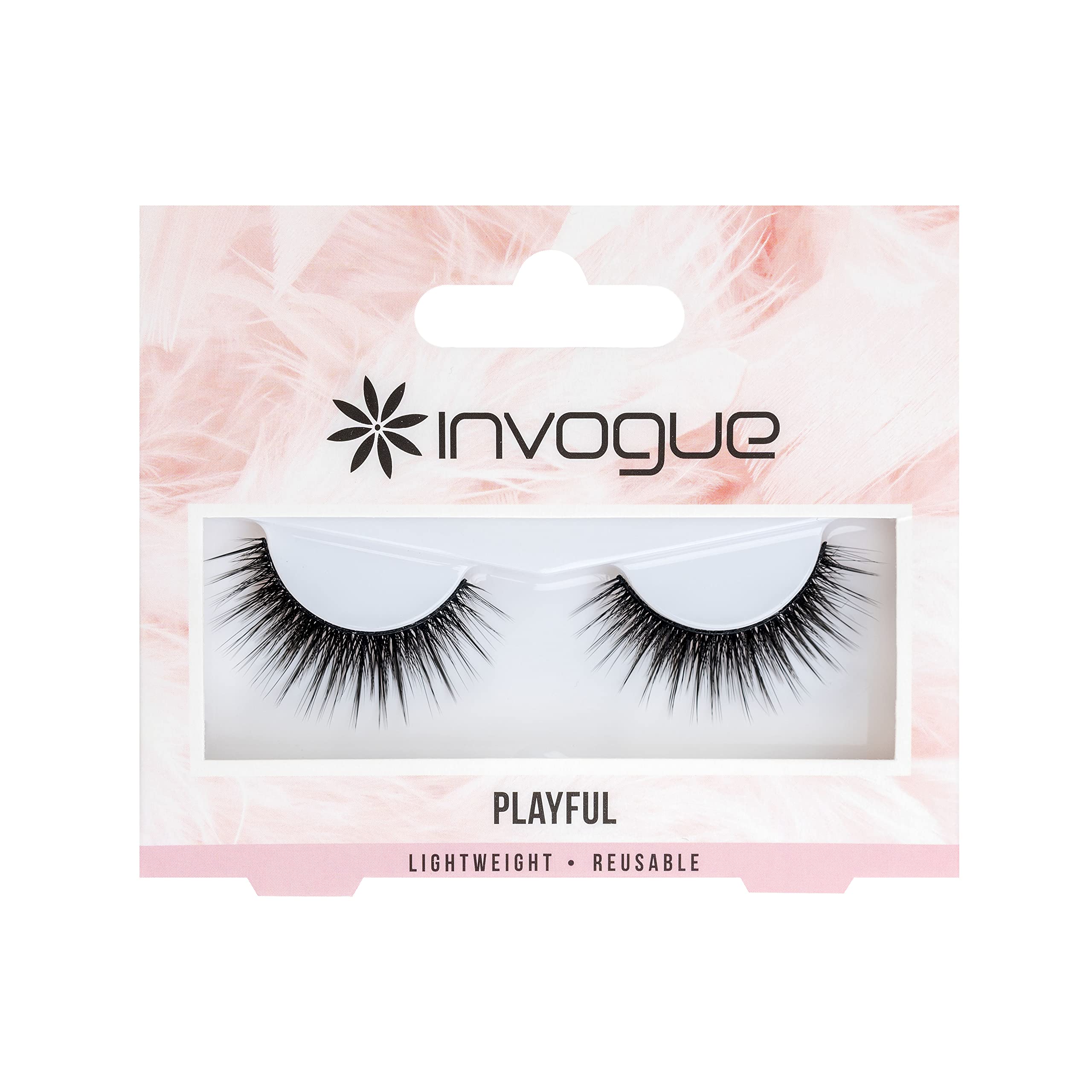 Invogue Lash - Playful False Eyelashes for Dramatic Eye Makeup | Natural Look & Comfortable Wear | Perfect for Parties, Weddings & Special Occasions