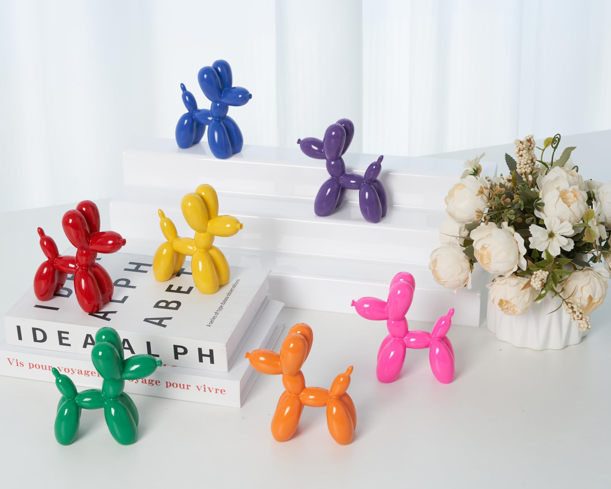 Vibrant Pink Balloon Dog Statue - 4