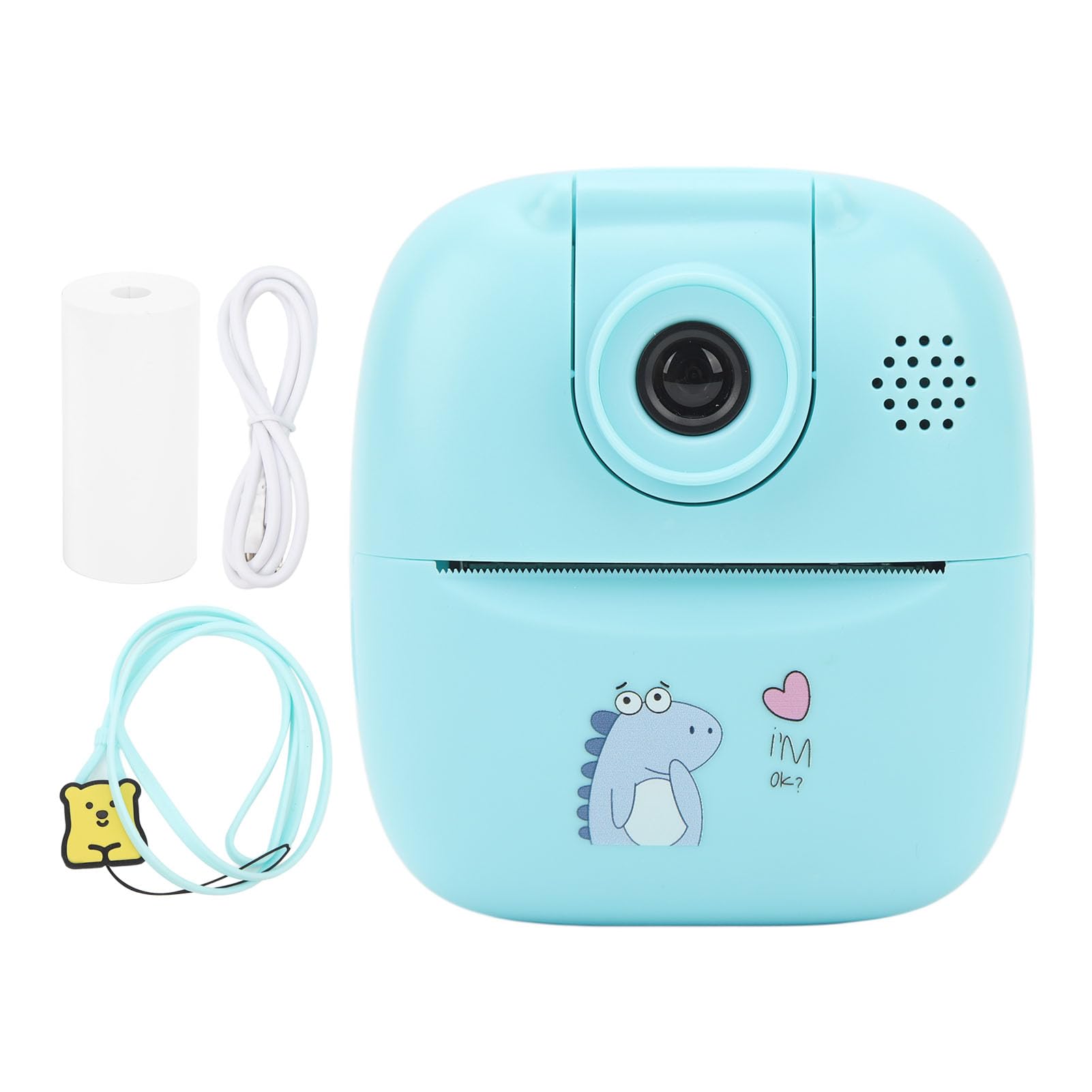 Eujgoov Mini Thermal Printer & Instant Print Camera - 2.0in IPS Screen, 1080P 44MP Kids Camera with Built-in Printer - Perfect for Birthday Gifts, Travel Souvenirs & Creative Photography Fun
