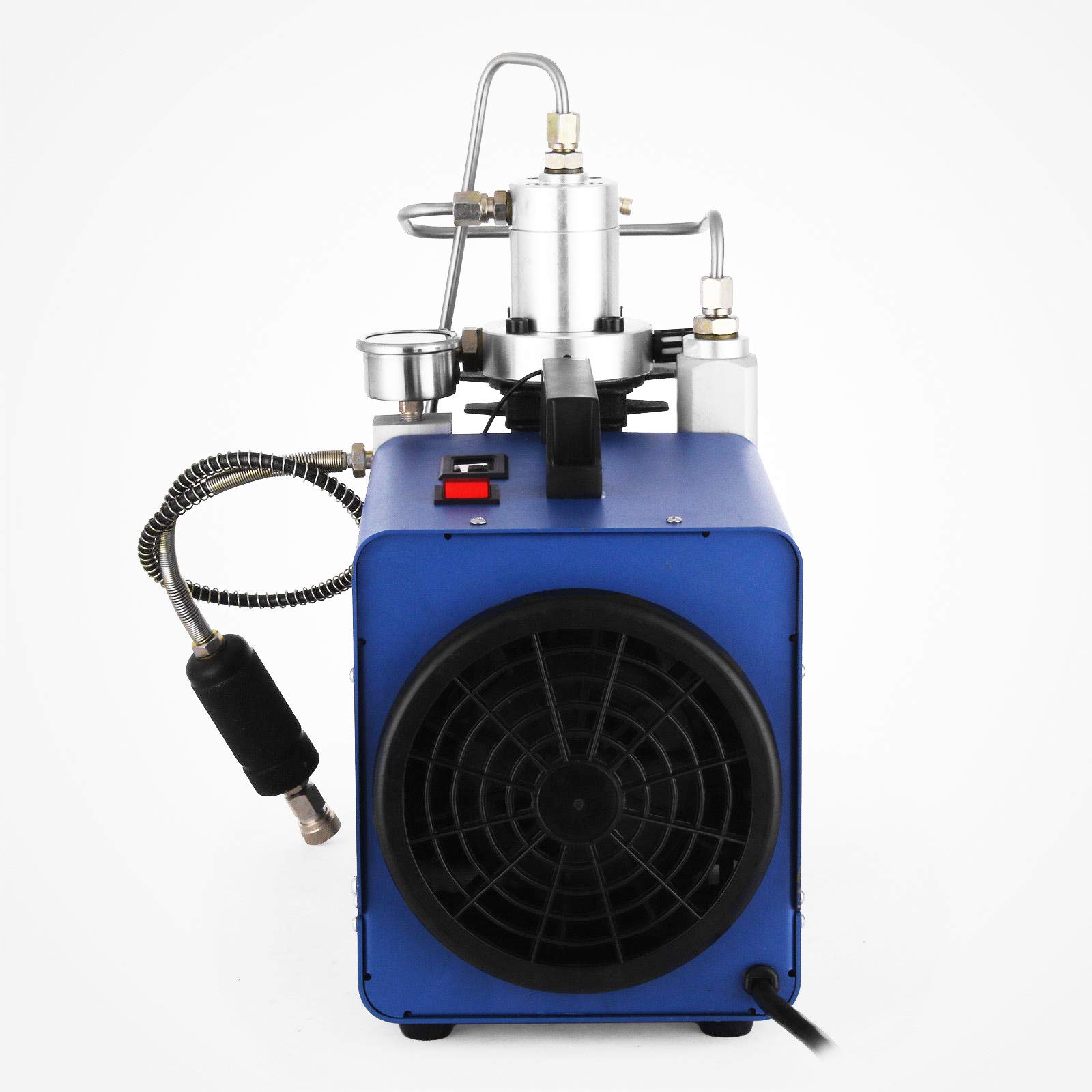 TECHTONGDA 30MPA High Pressure Electric Air Compressor Pump 110V - Automatic Stop Air Rifle Pump for Scuba Diving, Fire Fighting & Paintball | Portable Air Compressor for Outdoor Sports, Emergency Use & Industrial Applications