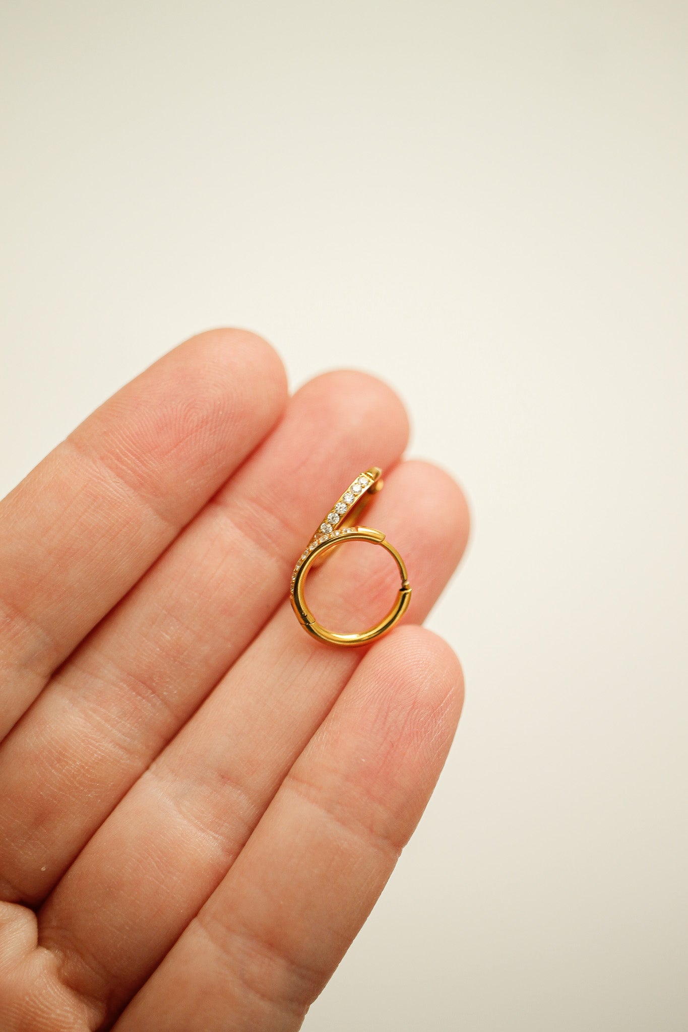14K Gold Plated Micro Crystal Hoop Earrings - Elegant & Dainty Jewelry for Women, Perfect for Everyday Wear, Parties & Special Occasions
