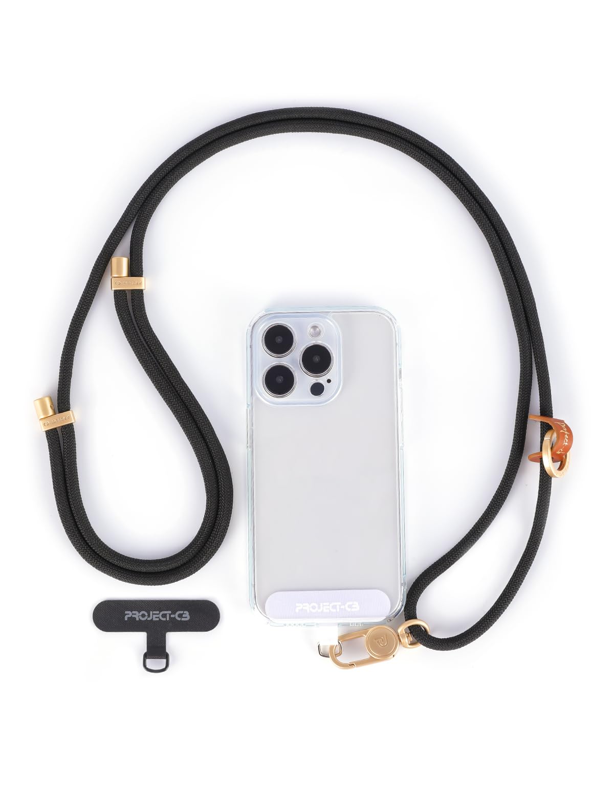 Project-CB Adjustable Phone Lanyard with Tether Tab - Crossbody Strap for Secure Neck & Shoulder Wear - Perfect for Work, Travel, and Outdoor Activities