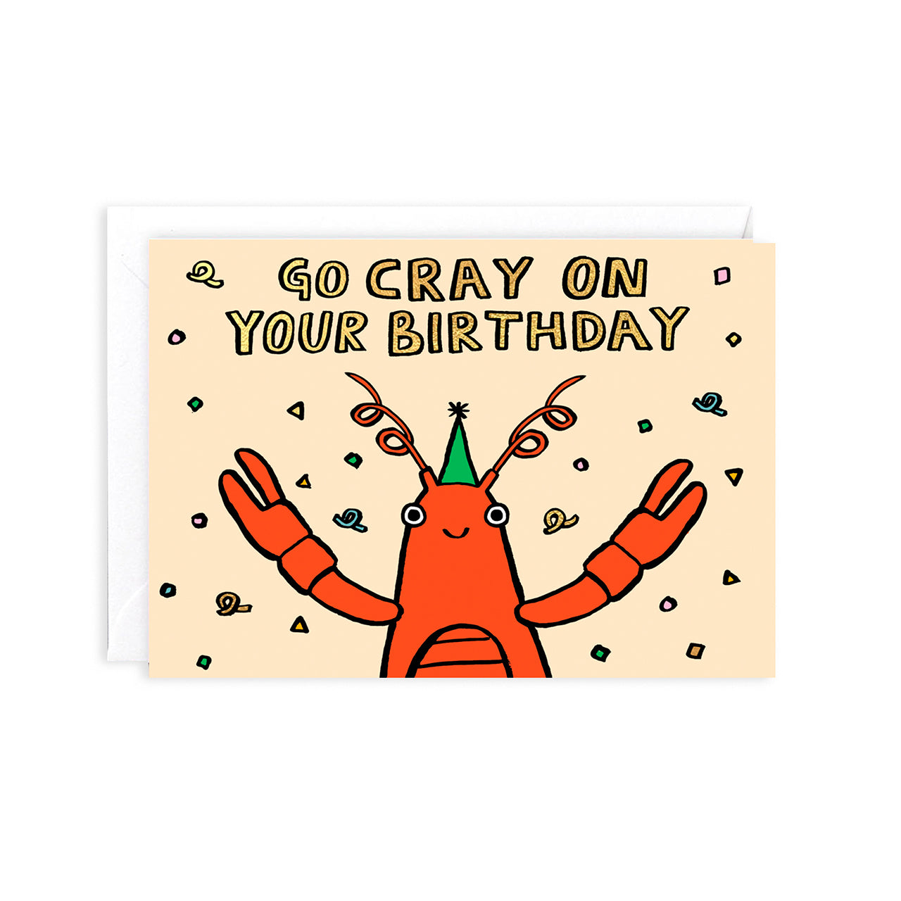Funny Birthday Greeting Card - Go Cray! | Perfect for Friends, Family & Coworkers | Birthday Party, Office Celebration & Special Occasions