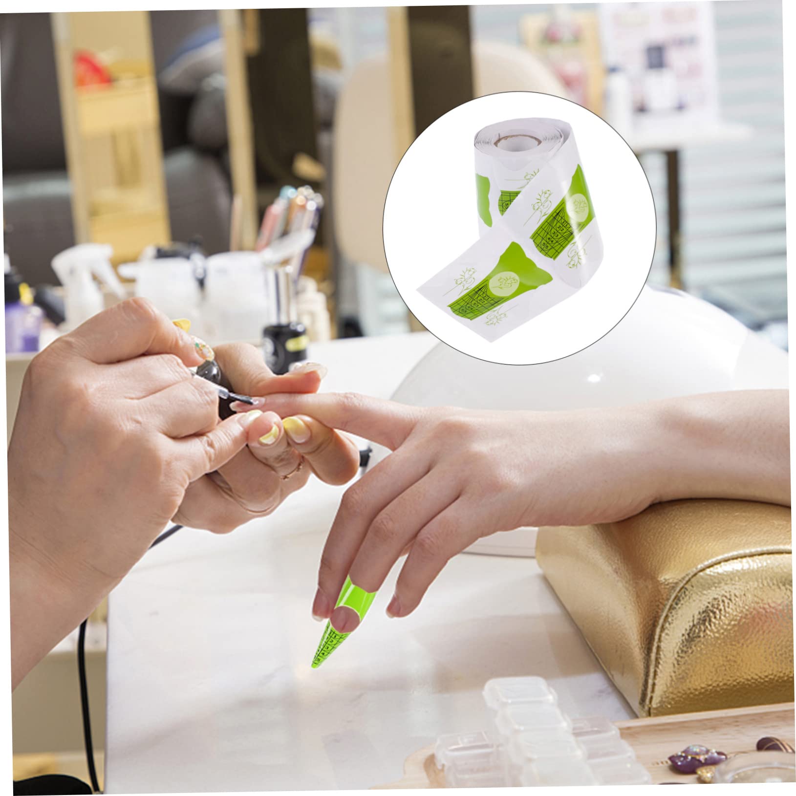 Beavorty 100pcs Nail Extension Forms - DIY Gel Nail Art Paper Tips, Sculpting Forms & Manicure Tools for Professional & Homemade Nail Designs - Perfect for Salon, Home Use & Nail Art Enthusiasts