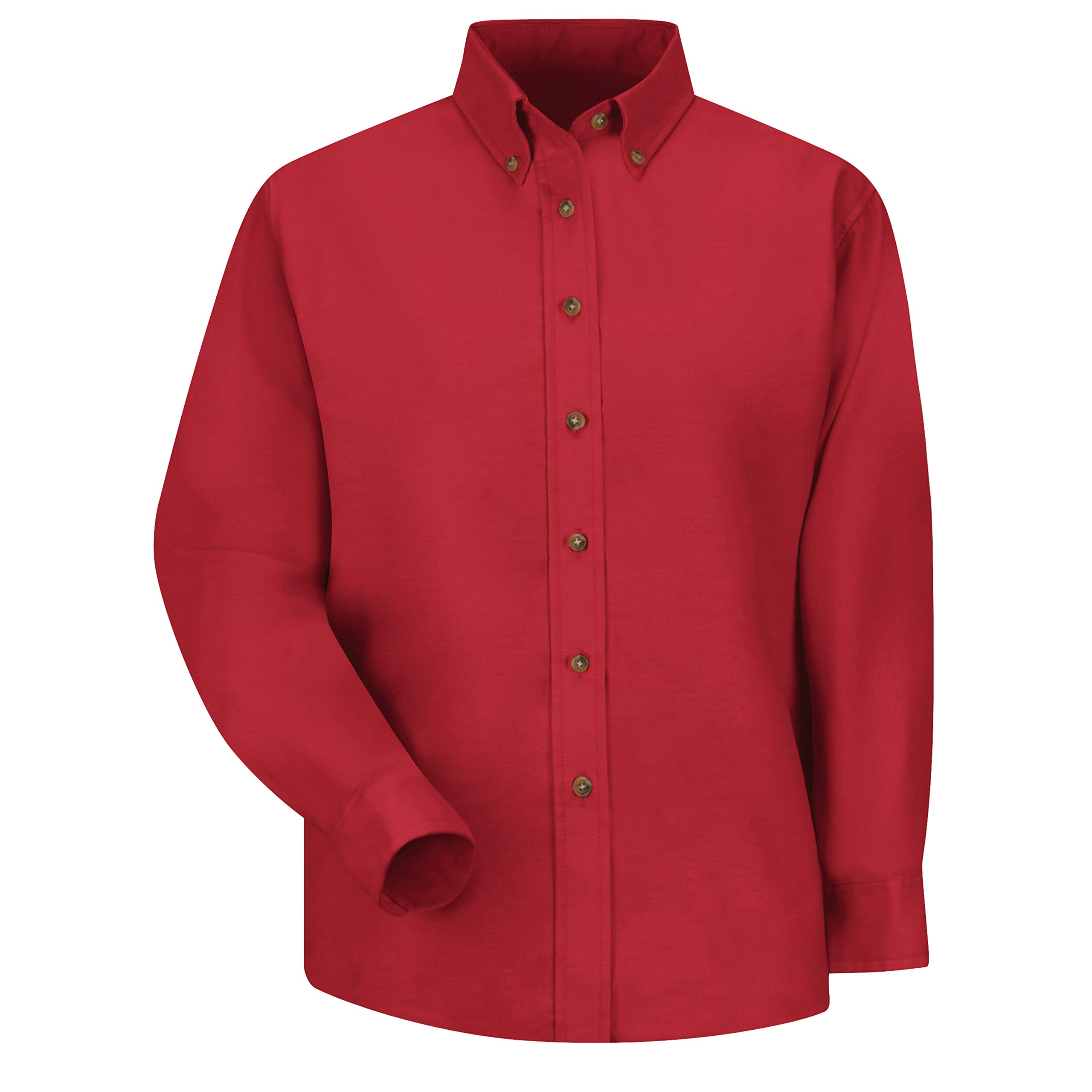 Red Kap Women's Poplin Dress Shirt - Professional Office Wear & Business Attire for Women | Comfortable & Stylish Work Blouse for Formal Occasions