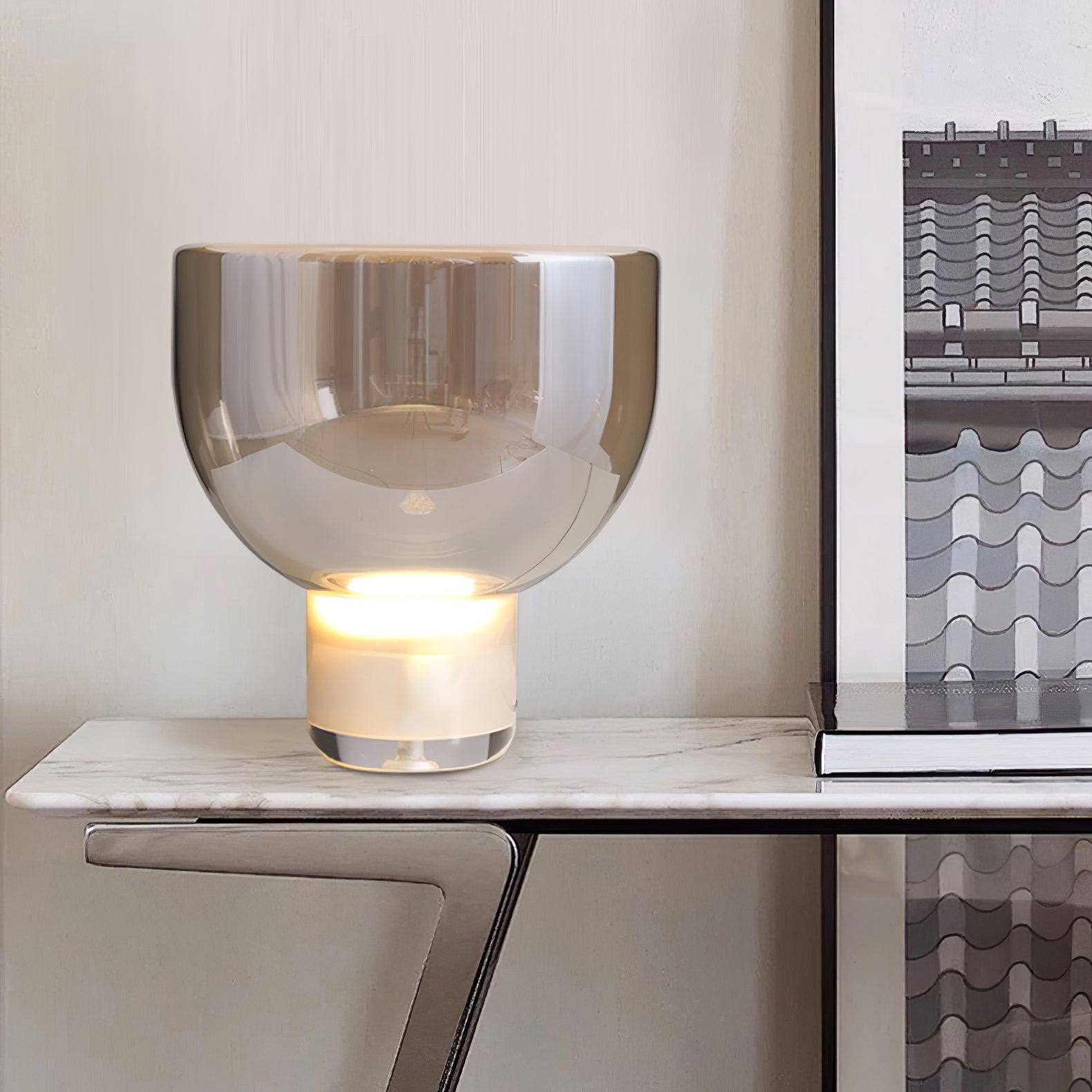 Aella Modern Table Lamp - Stylish LED Nightstand Light for Bedroom, Living Room & Office - Warm White & Cool White Dimmable Lighting for Home Decor