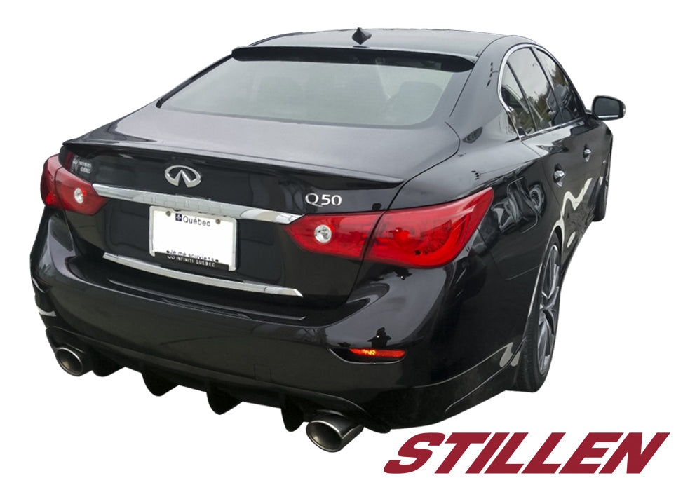 2014-2017 Infiniti Q50 Rear Diffuser Unpainted - KB11222 - Perfect for Car Customization & Performance Upgrades