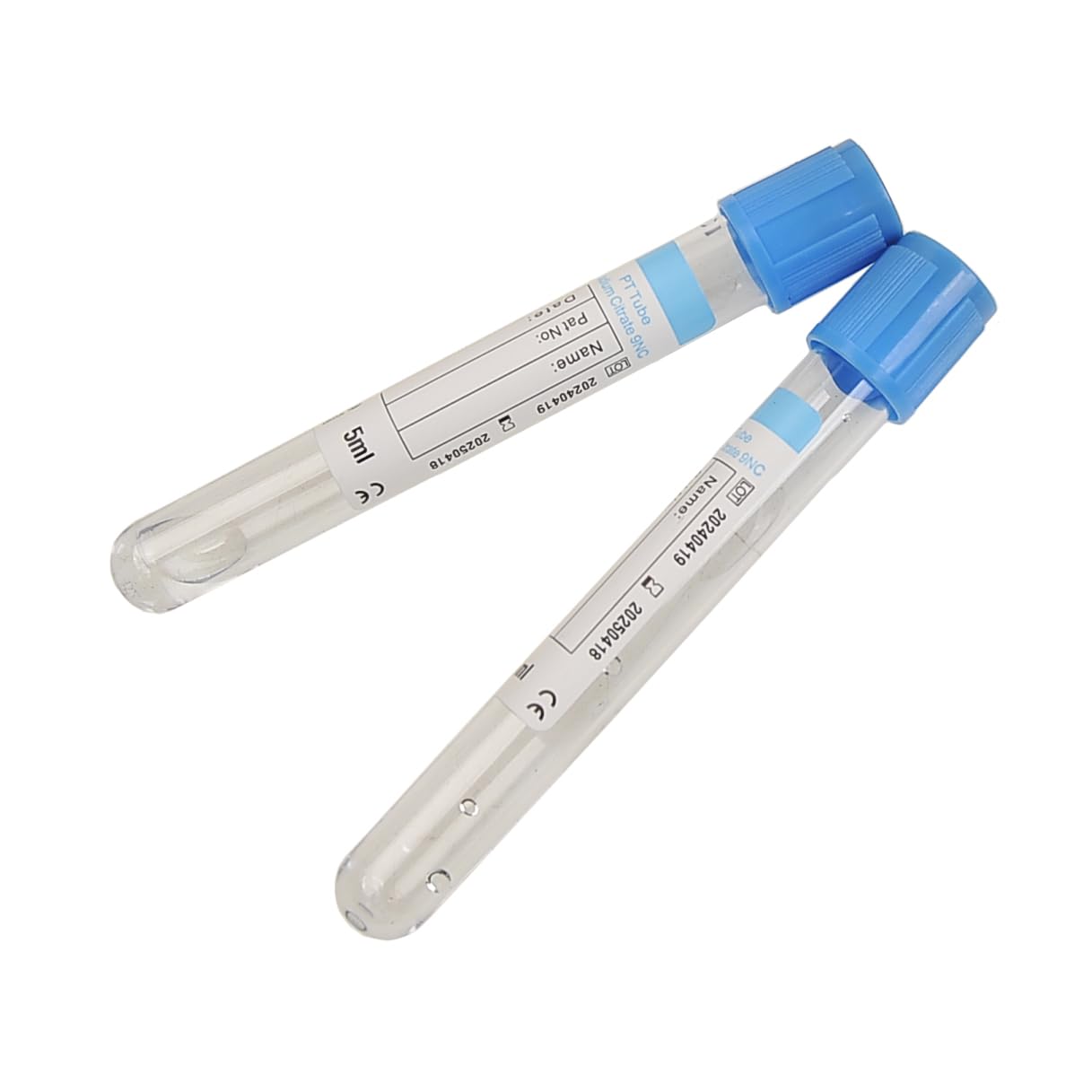 20pcs 10ml Light Blue Vacuum Blood Collection Tubes for Pets - Buffered Sodium Coagulation Tubes for Veterinary Lab Use | Ideal for Dog & Cat Blood Tests, Animal Health Diagnostics