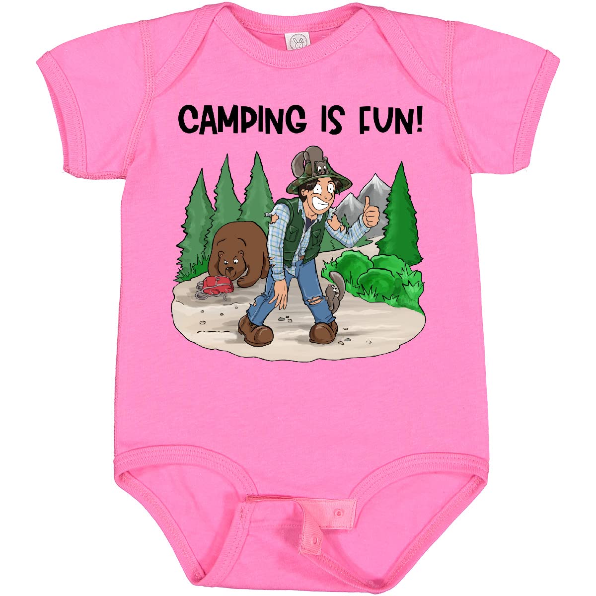 Camping is Fun Baby Bodysuit - Cute Outfit for Outdoor Adventures