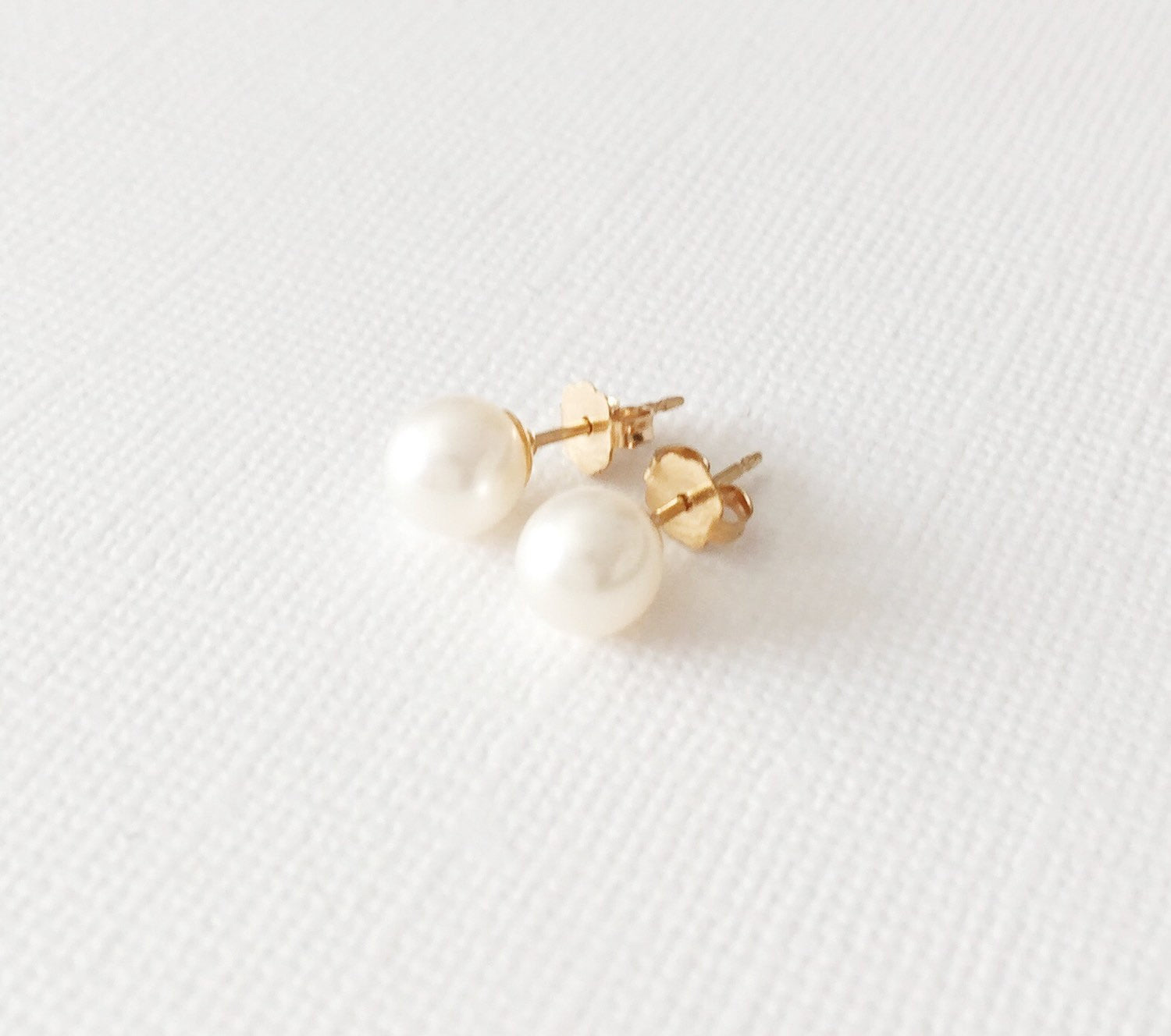 Elegant White Pearl Earrings for Women - Momi (E232) | Perfect for Weddings, Parties & Everyday Wear