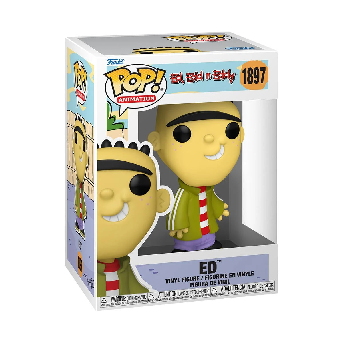 Ed, Edd n Eddy Ed Funko Pop! Vinyl Figure #1897 - Collectible Cartoon Character Toy for Fans & Decor - Perfect for Display, Gifts, and Pop Culture Enthusiasts