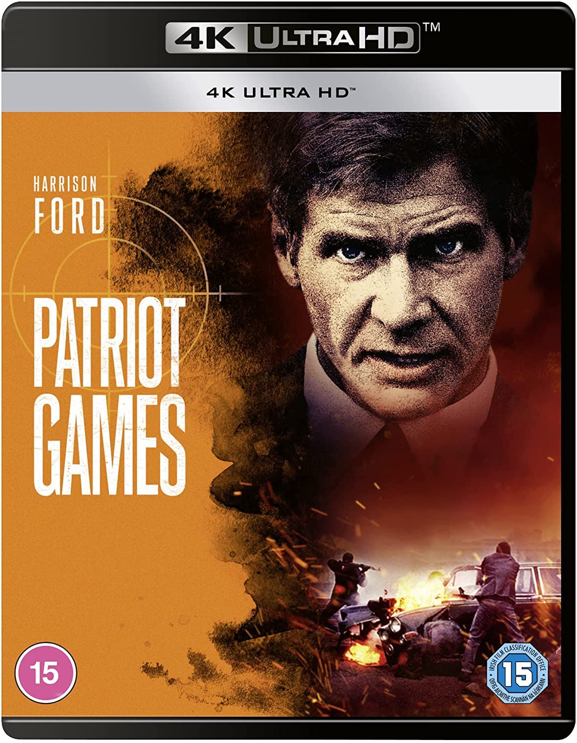 Patriot Games [4K UHD] Blu-ray - Action Thriller Movie Starring Harrison Ford | Perfect for Home Theater & Movie Night Collections