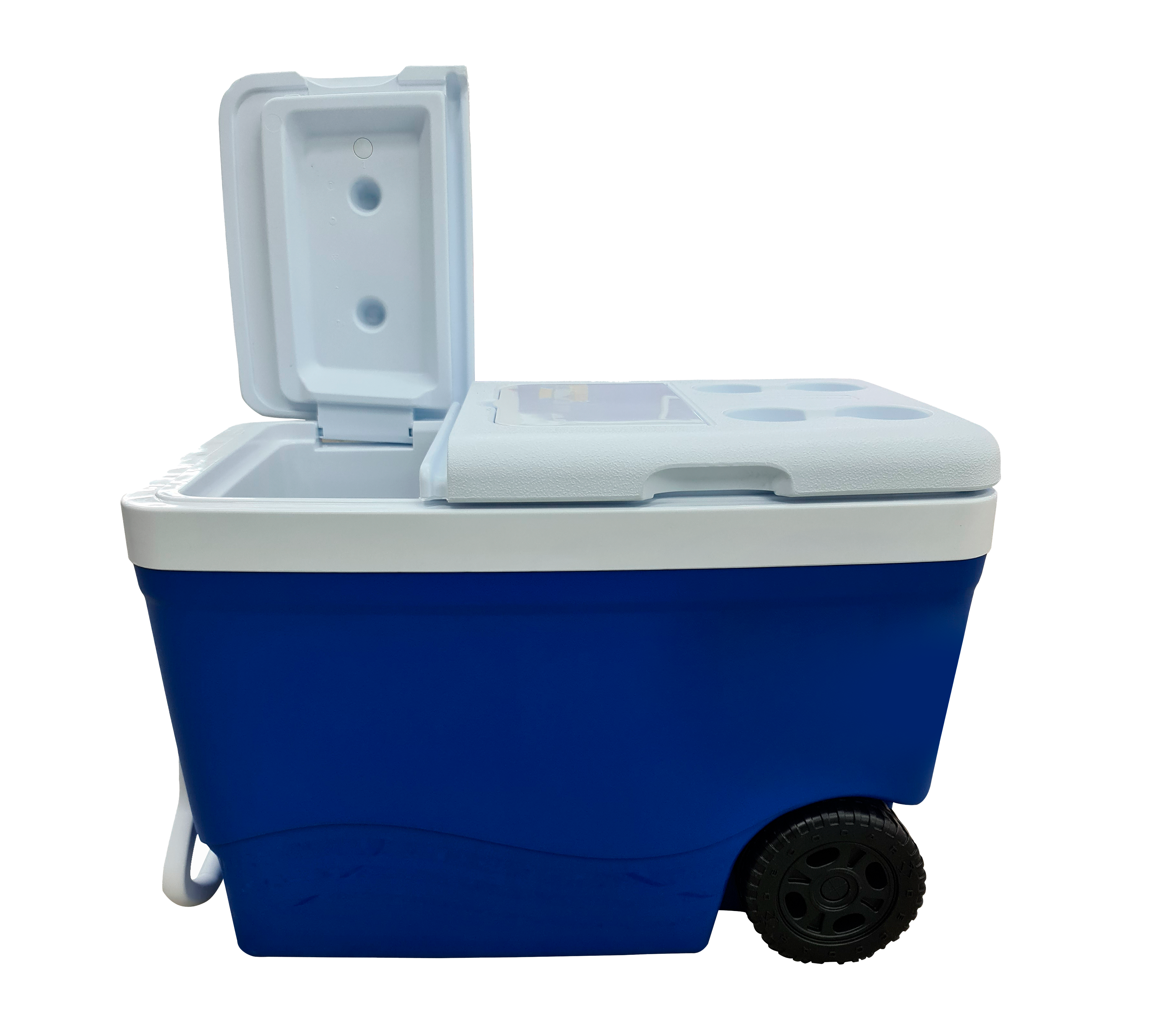 Split 58Qt (55 Liter) Cava Ice Roller - Portable Cooler Box for Camping, Beach, Picnics & Outdoor Adventures - Insulated Beverage & Food Storage Container