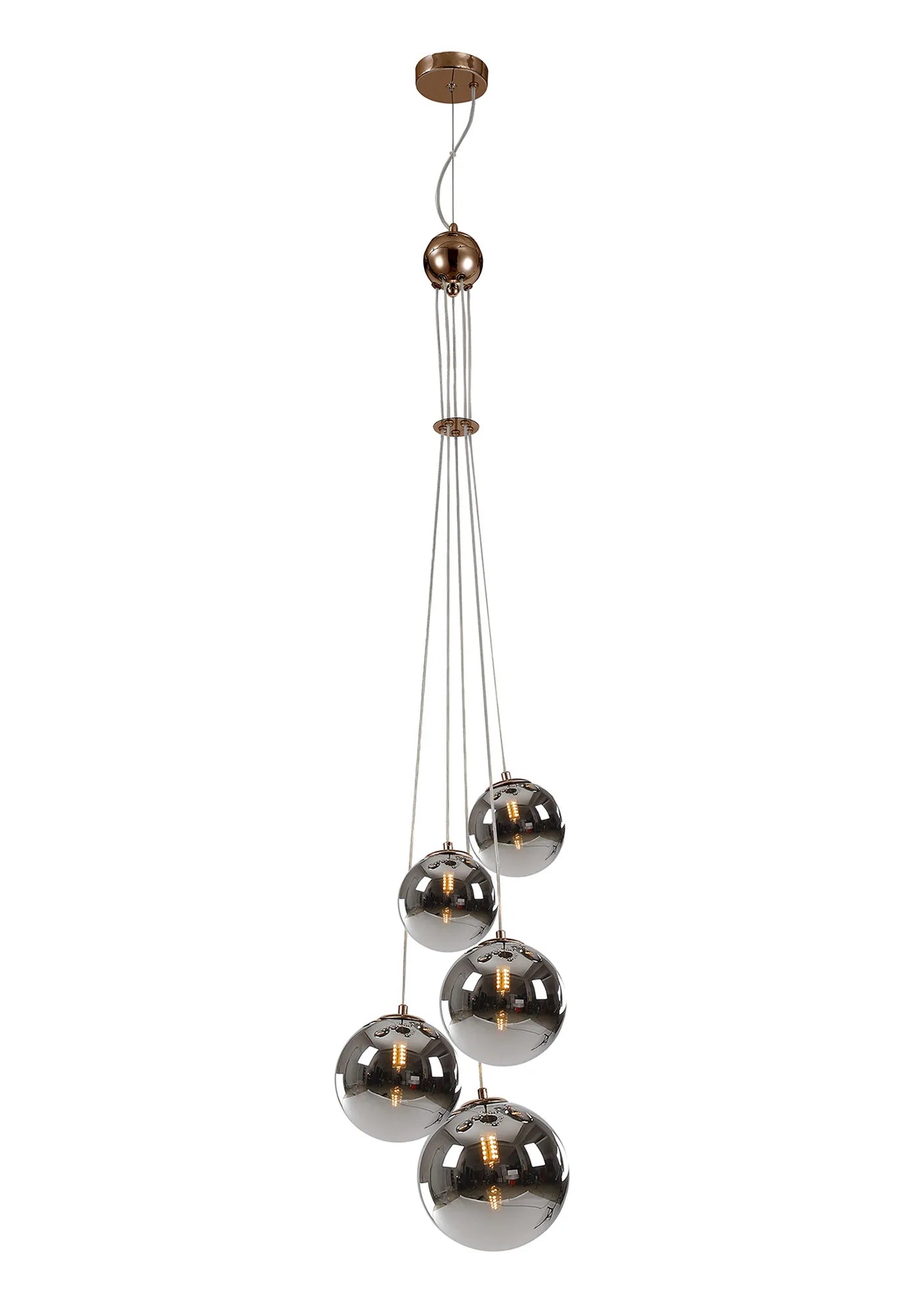 Modern Austin 5-Light Cluster Pendant with G9 Base - Elegant Ceiling Lighting for Dining Room, Kitchen Island, or Entryway