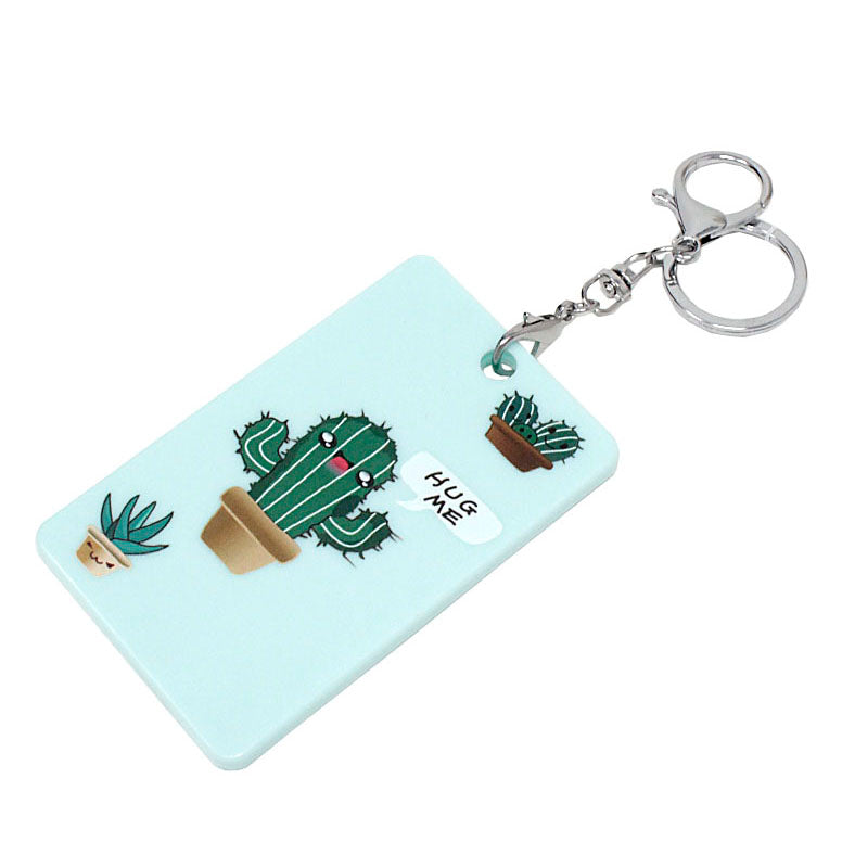 Leather Cardholder Keychain - Slim RFID Blocking Wallet for Credit Cards & ID - Perfect for Travel, Work & Everyday Use