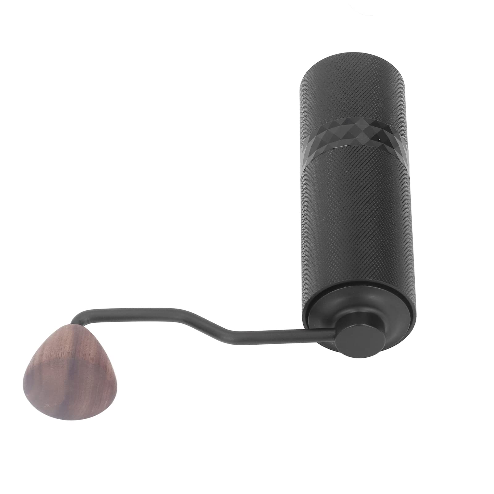 Premium Manual Coffee Grinder - Aluminum Alloy Hand Crank Mill with Adjustable Coarseness & Spiral Powder Bin for Espresso, French Press & Pour Over | Perfect for Home, Office & Travel Use
